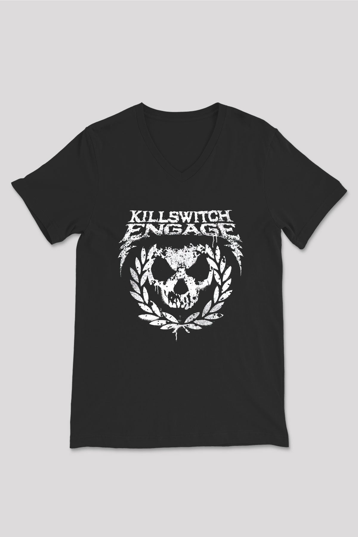 Killswitch Engage Siyah Unisex V Yaka Tişört T-Shirt