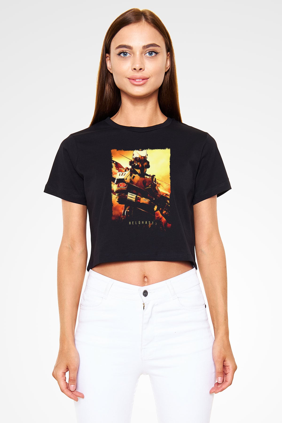 Killzone Siyah  Crop Top Tişört