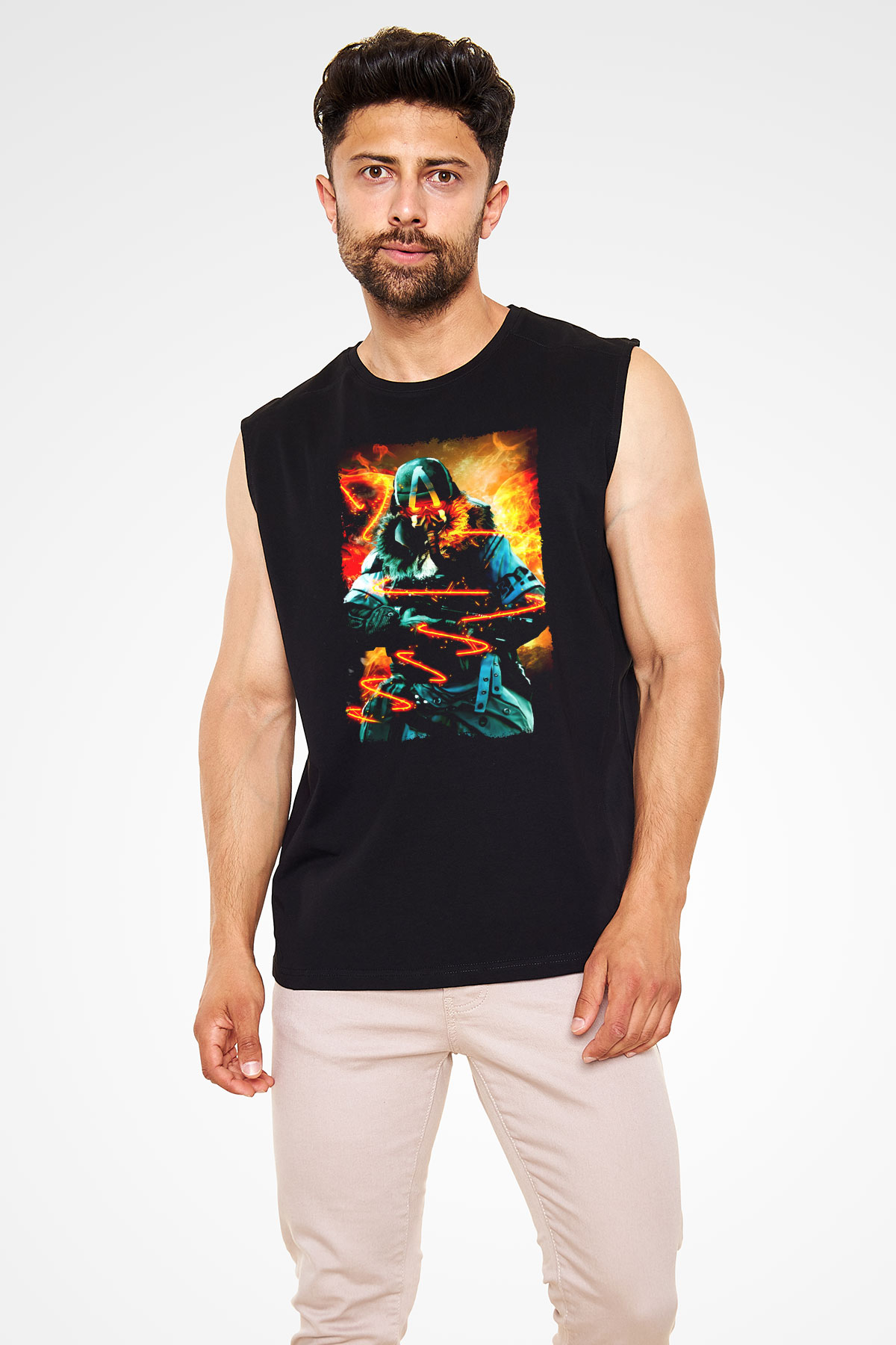 Killzone Siyah Unisex Kolsuz Tişört