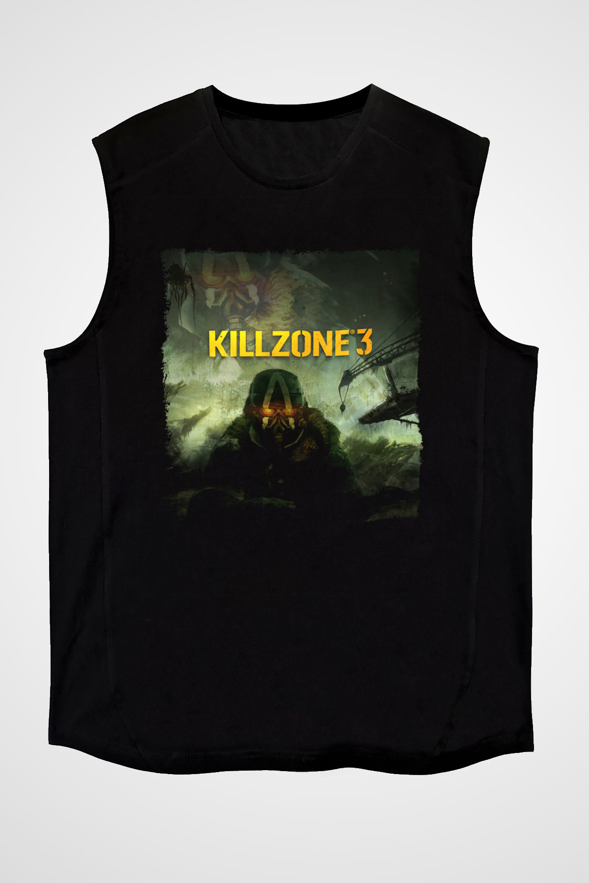 Killzone Siyah Unisex Kolsuz Tişört