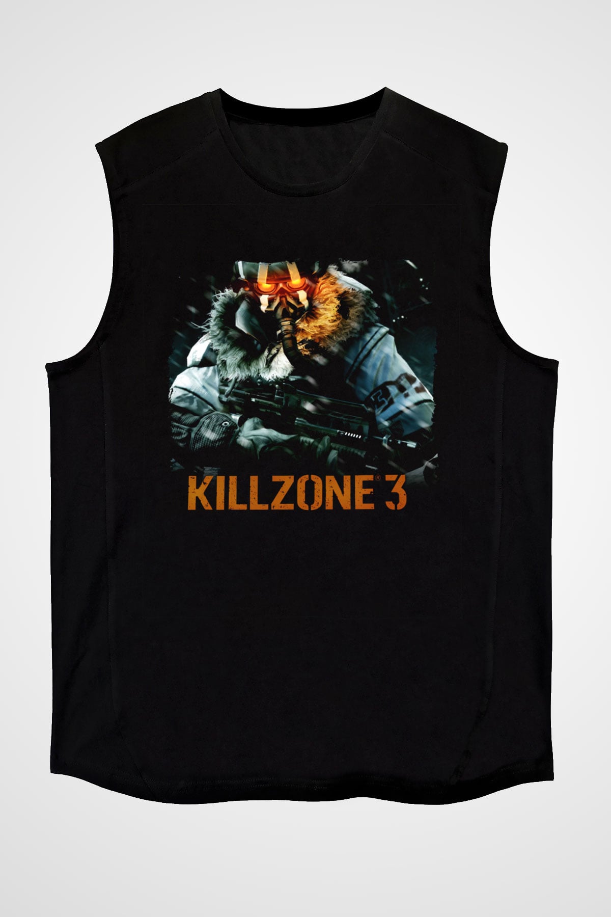Killzone Siyah Unisex Kolsuz Tişört