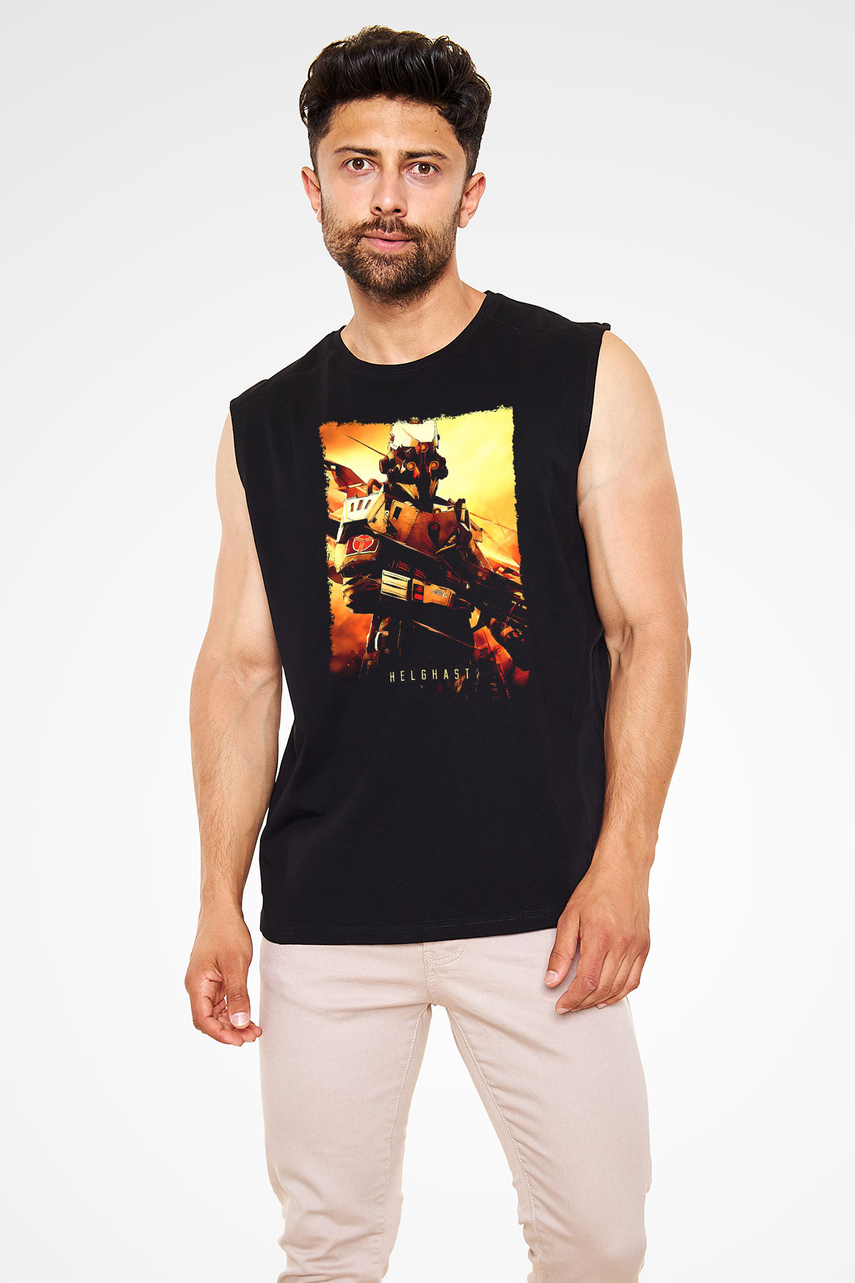 Killzone Siyah Unisex Kolsuz Tişört