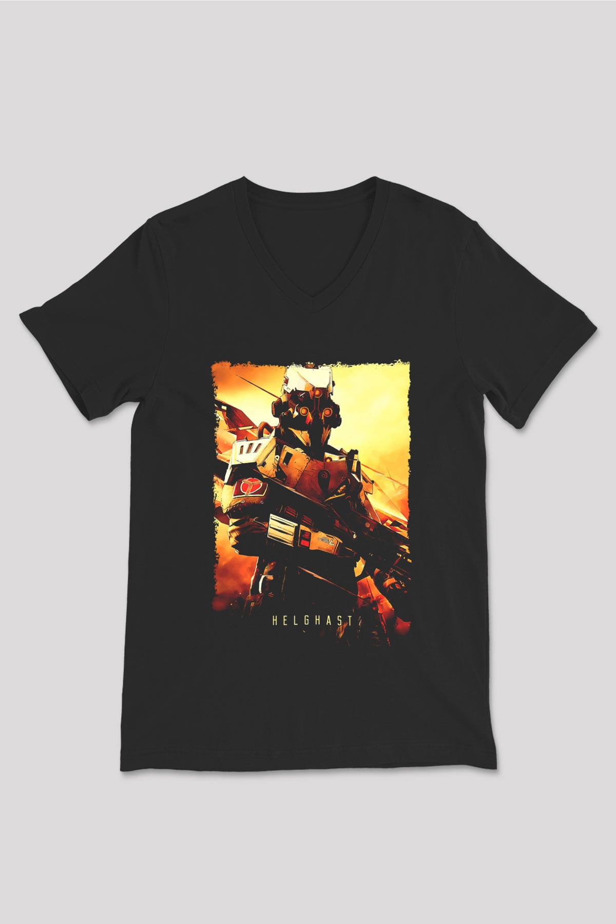 Killzone Siyah Unisex V Yaka Tişört