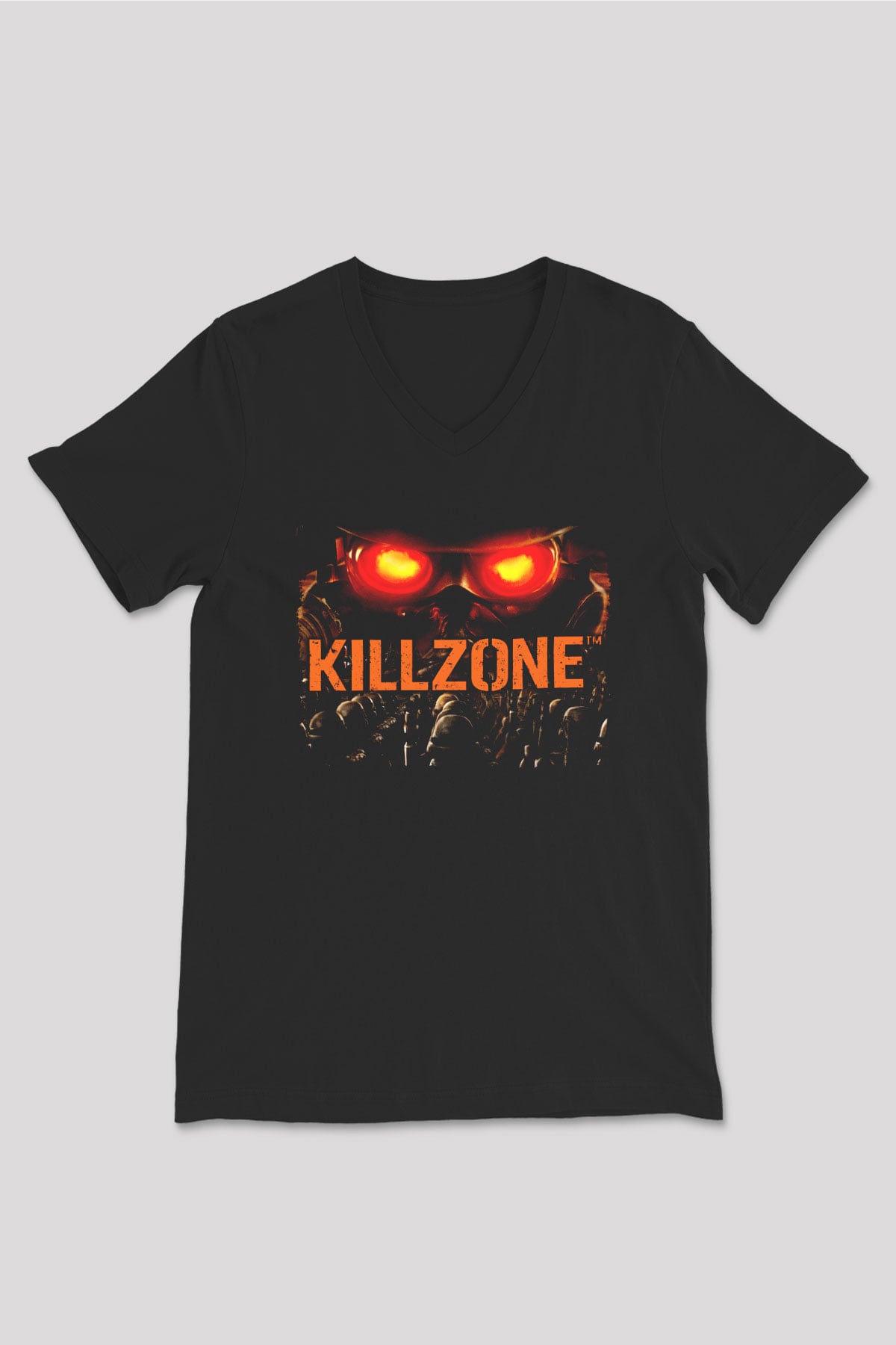 Killzone Siyah Unisex V Yaka Tişört