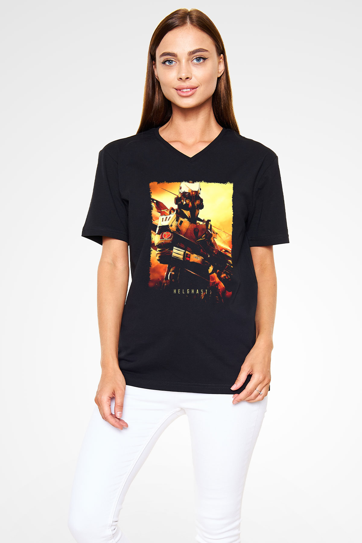 Killzone Siyah Unisex V Yaka Tişört