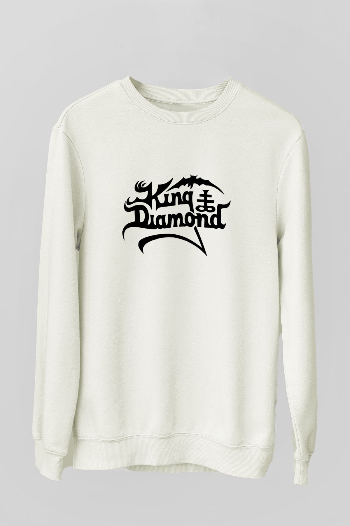 King Diamond Beyaz Unisex Sweatshirt