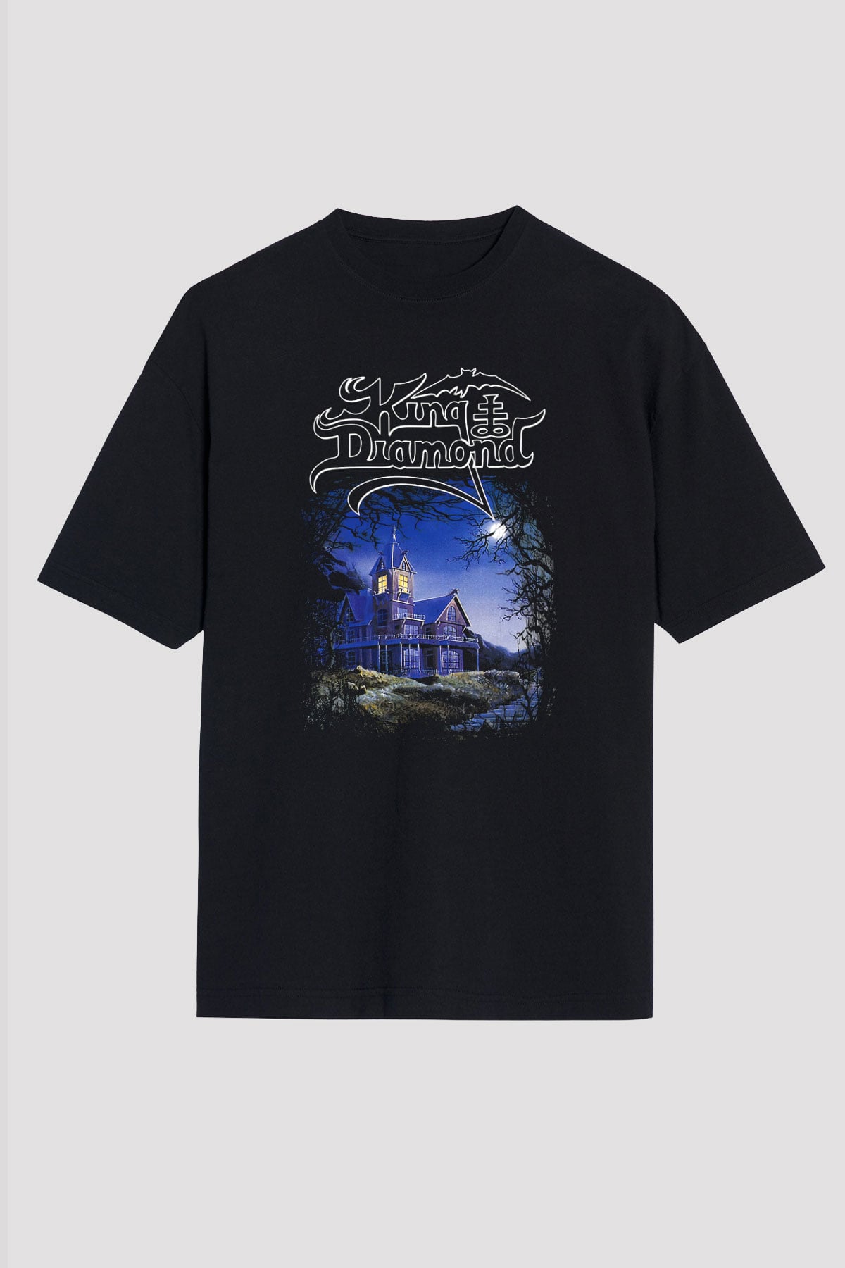 King Diamond Siyah Unisex Oversize Tişört T-Shirt
