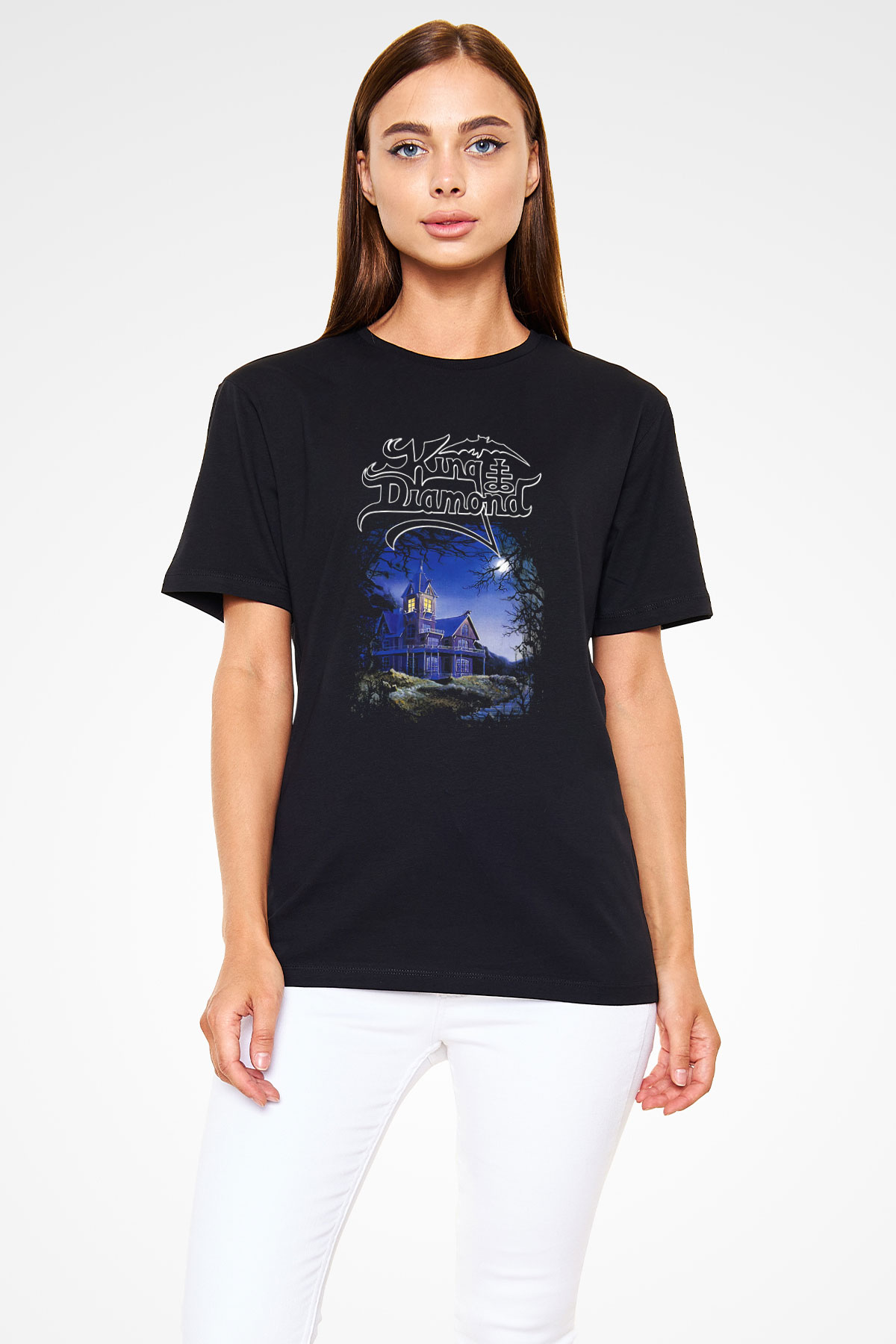 King Diamond Siyah Unisex Tişört T-Shirt - TişörtFabrikası