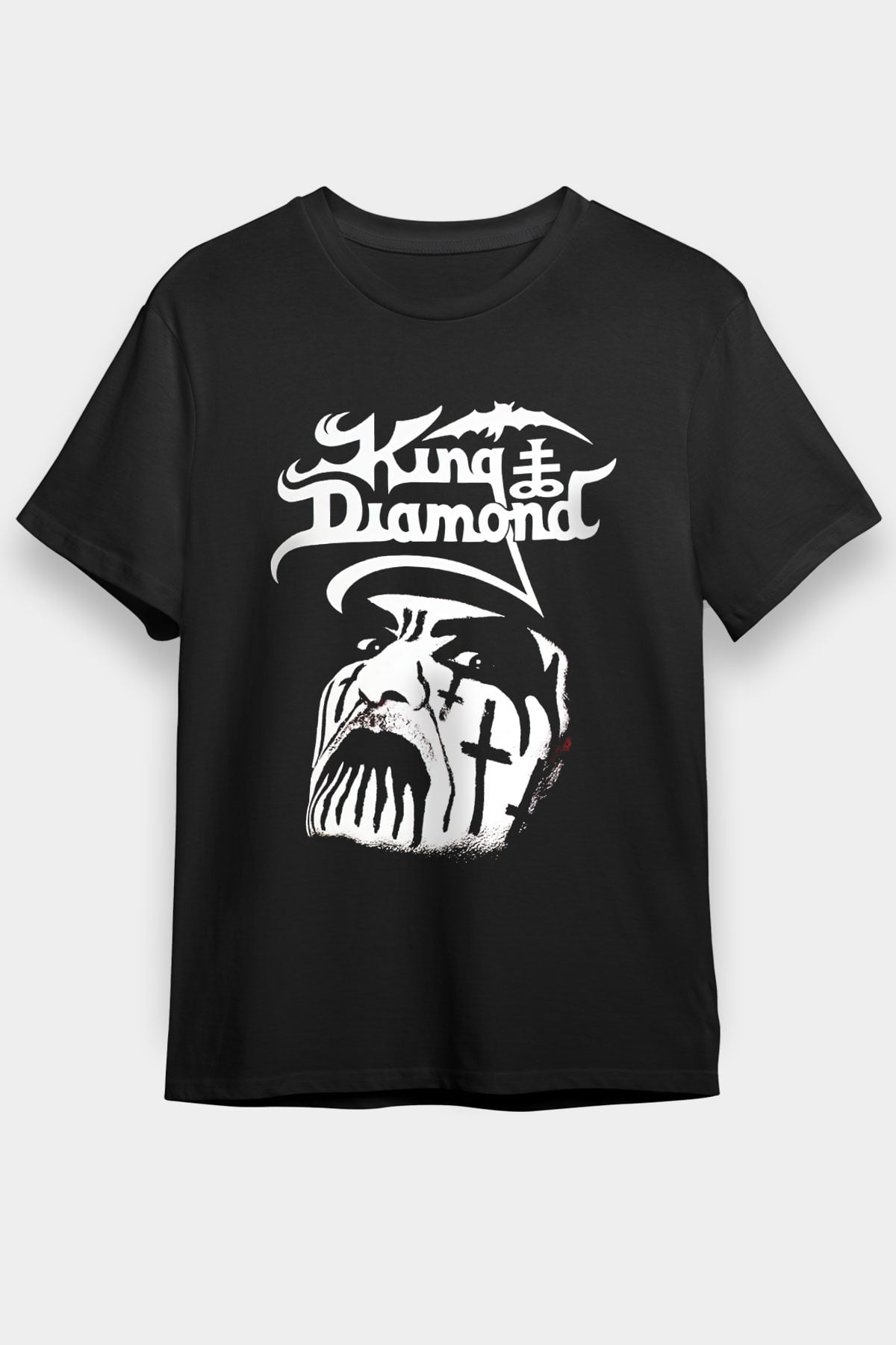 King Diamond Siyah Unisex Tişört T-Shirt - TişörtFabrikası