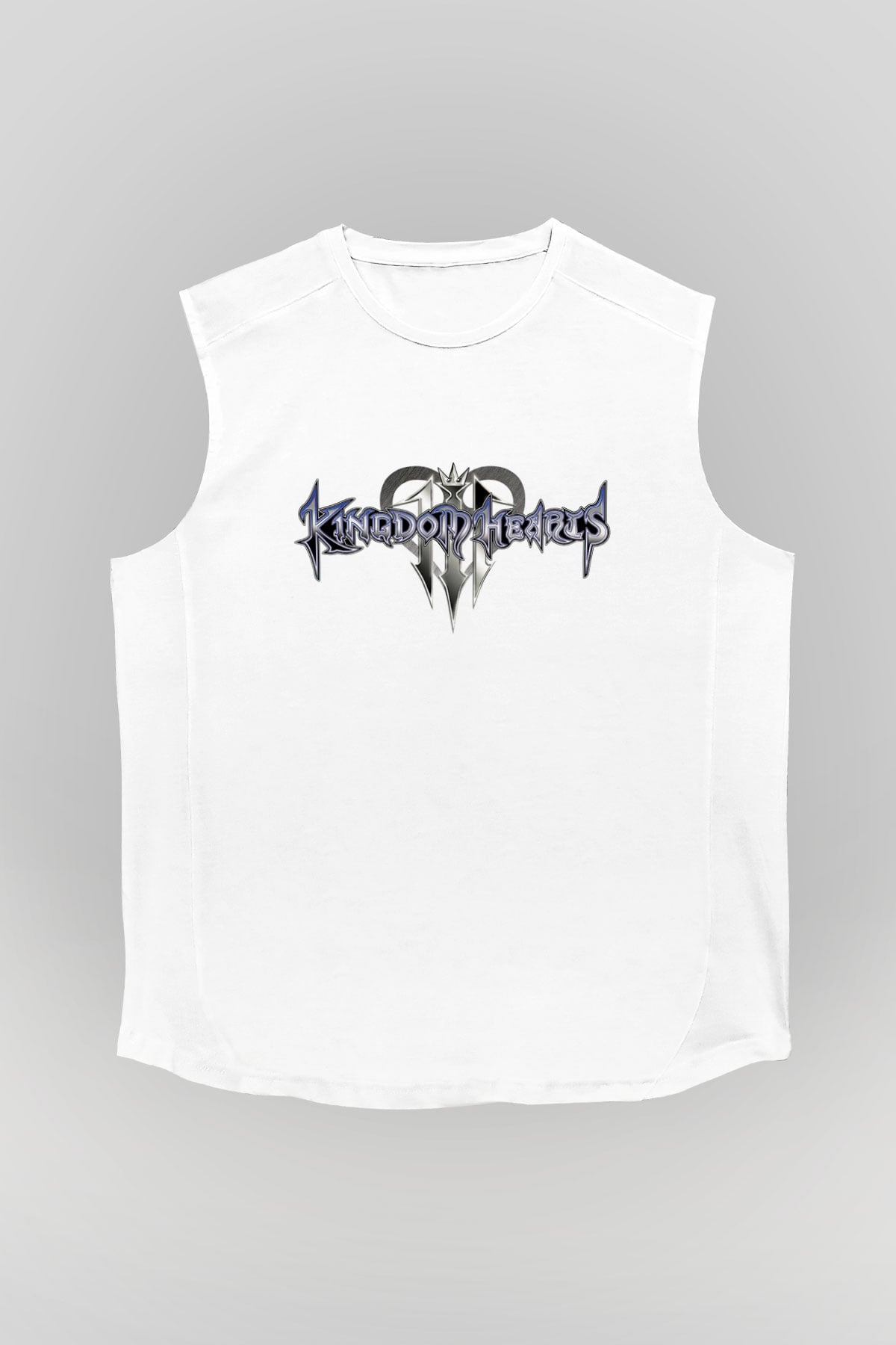 Kingdom Hearts Beyaz Unisex Kolsuz Tişört
