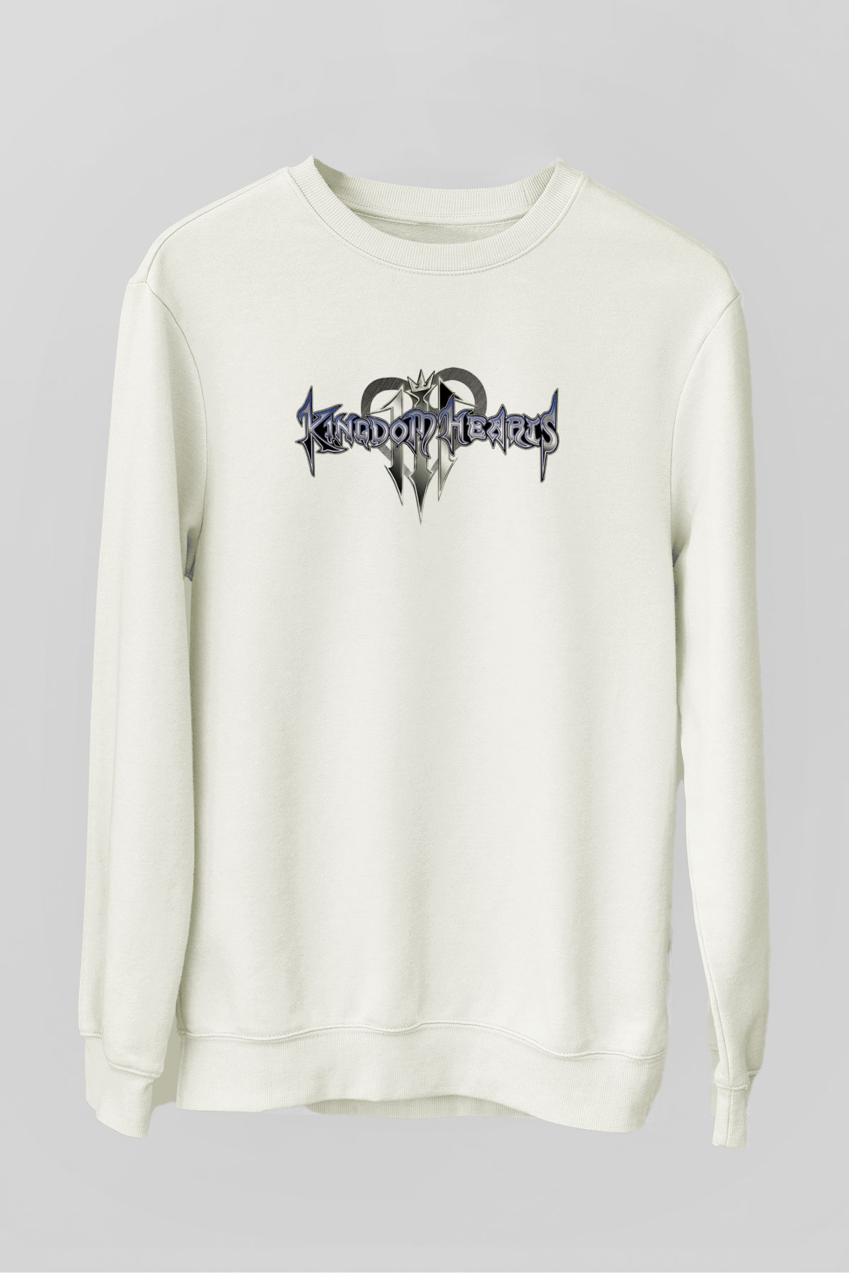 Kingdom Hearts Beyaz Unisex Sweatshirt