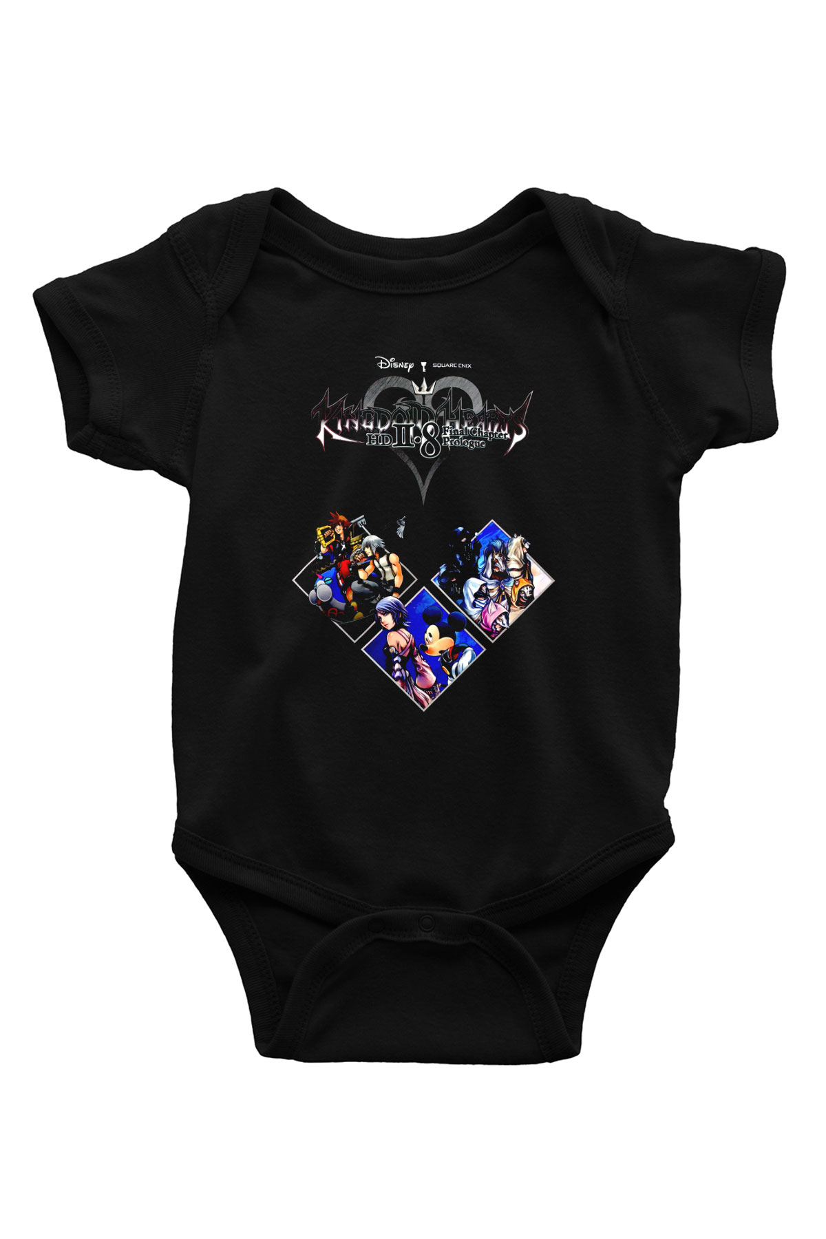 Kingdom Hearts Siyah Bebek Body - Zıbın