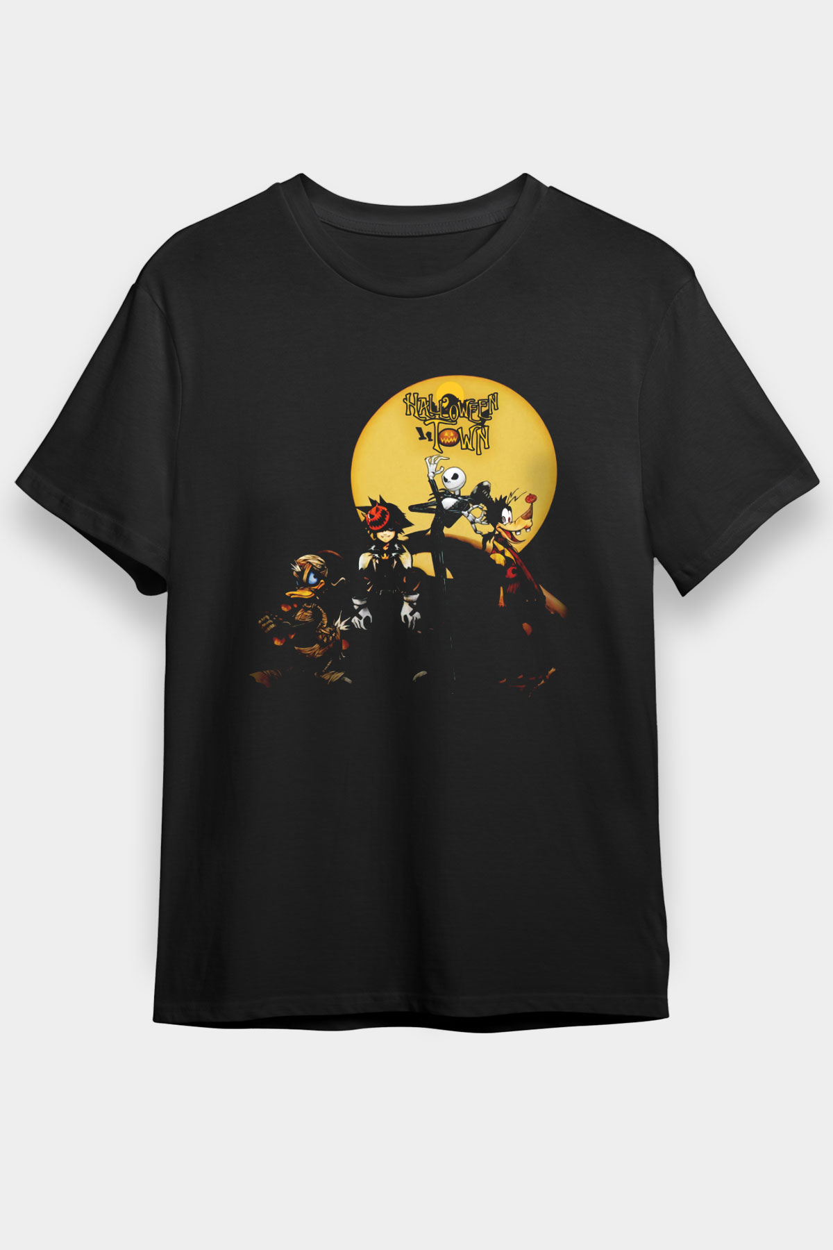 Kingdom Hearts Siyah Unisex Tişört T-Shirt