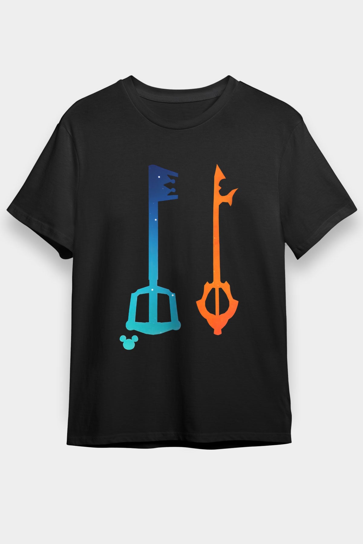 Kingdom Hearts Siyah Unisex Tişört T-Shirt