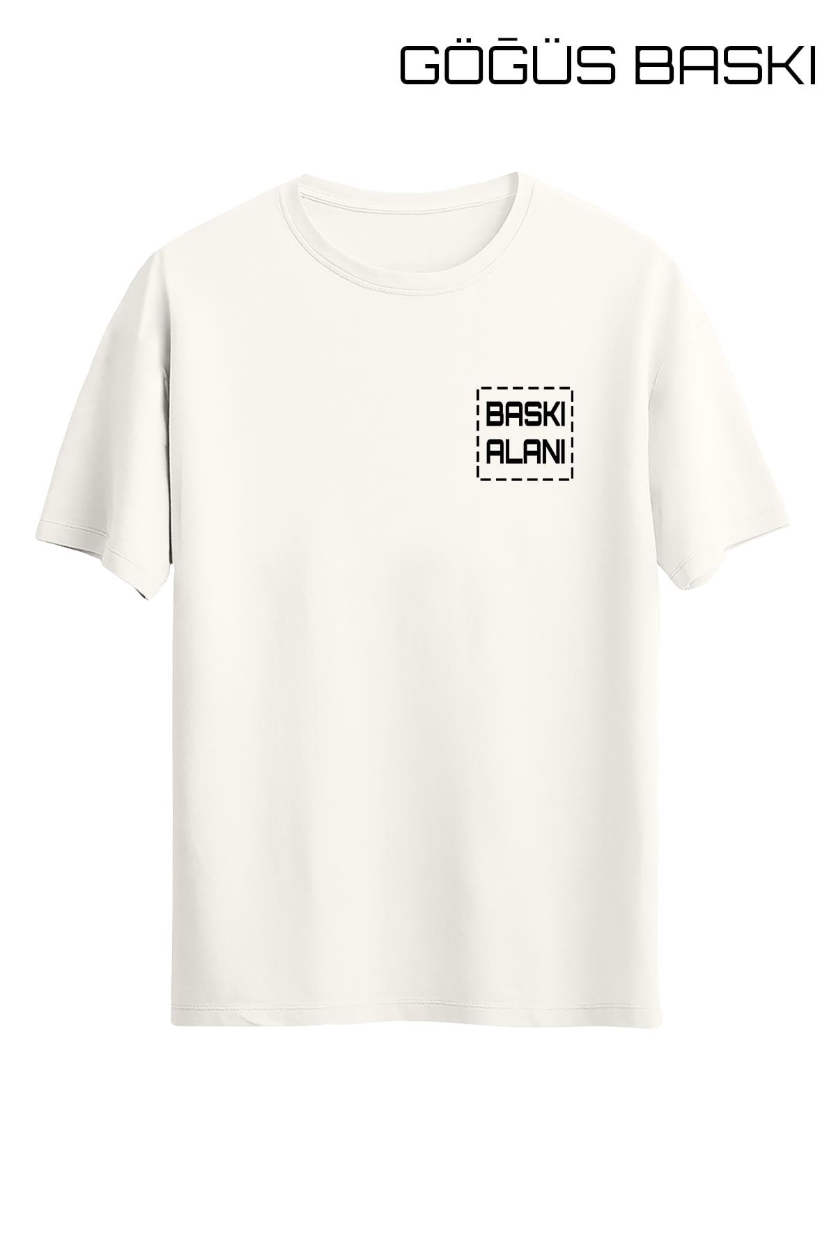 Kişiye Özel Ekru Unisex Tişört | T-Shirt Tasarla