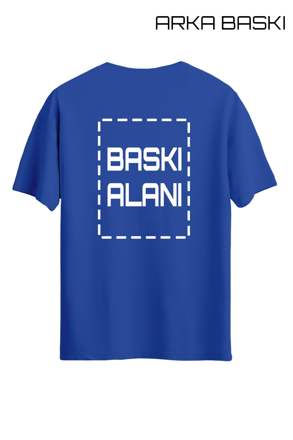 Kişiye Özel Mavi Unisex Tişört | Tişört Tasarla