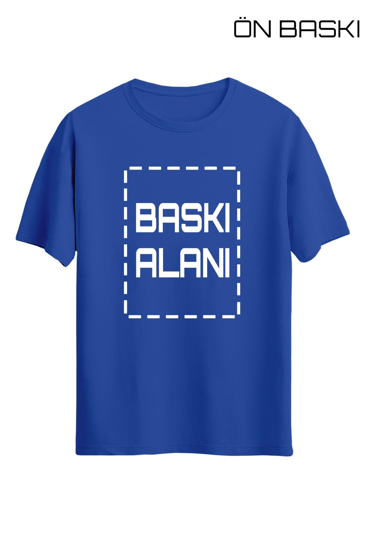 Kişiye Özel Mavi Unisex Tişört | Tişört Tasarla