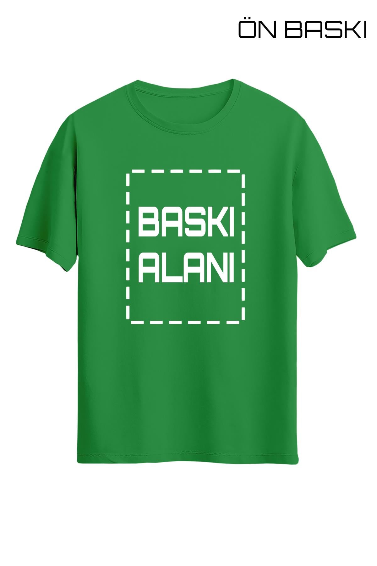 Kişiye Özel Yeşil Unisex Tişört | T-Shirt Tasarla