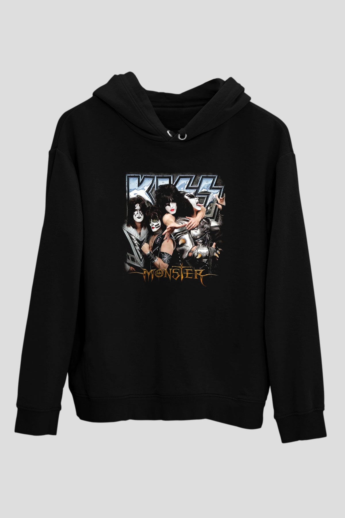 Kiss Siyah Unisex Hoodie