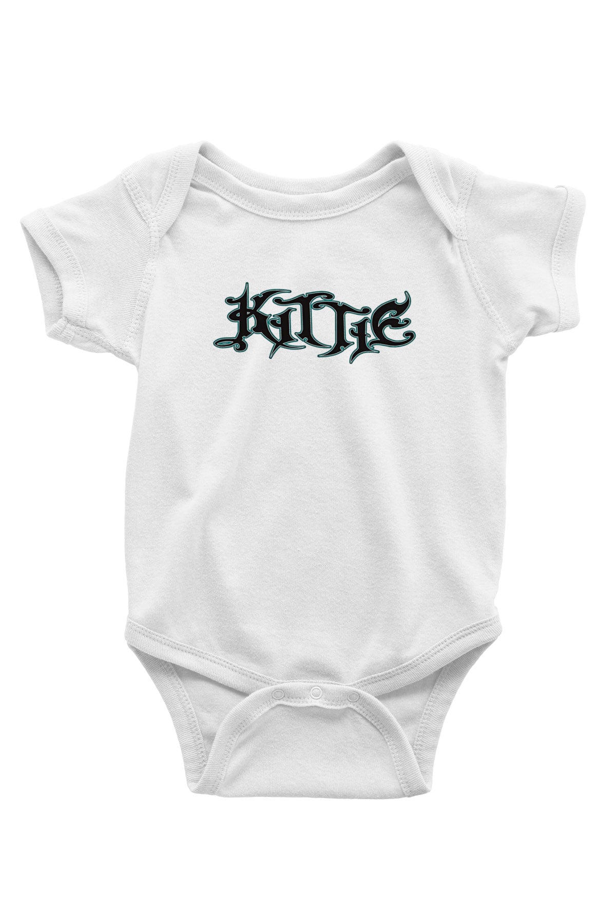 Kittie Baskılı Beyaz Unisex Bebek Body - Zıbın