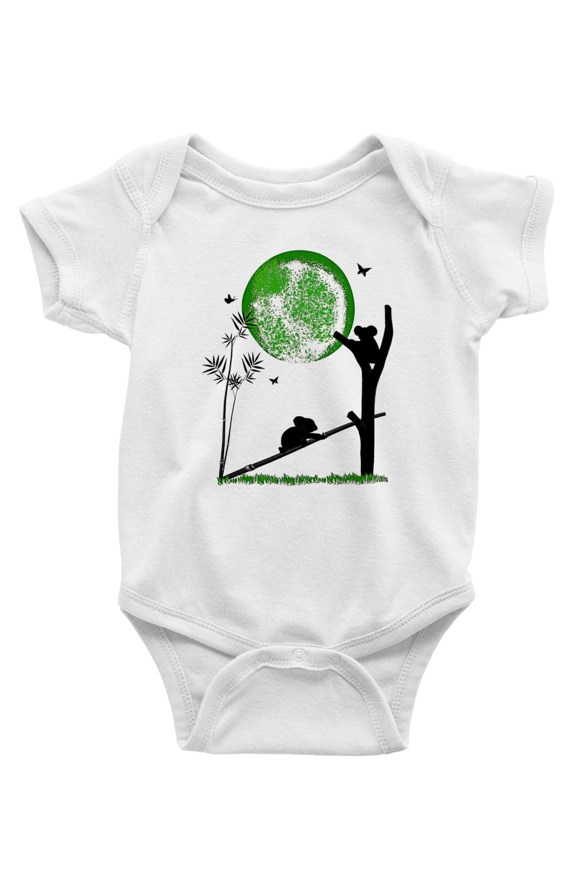 Koala Baskılı Beyaz Unisex Bebek Body - Zıbın