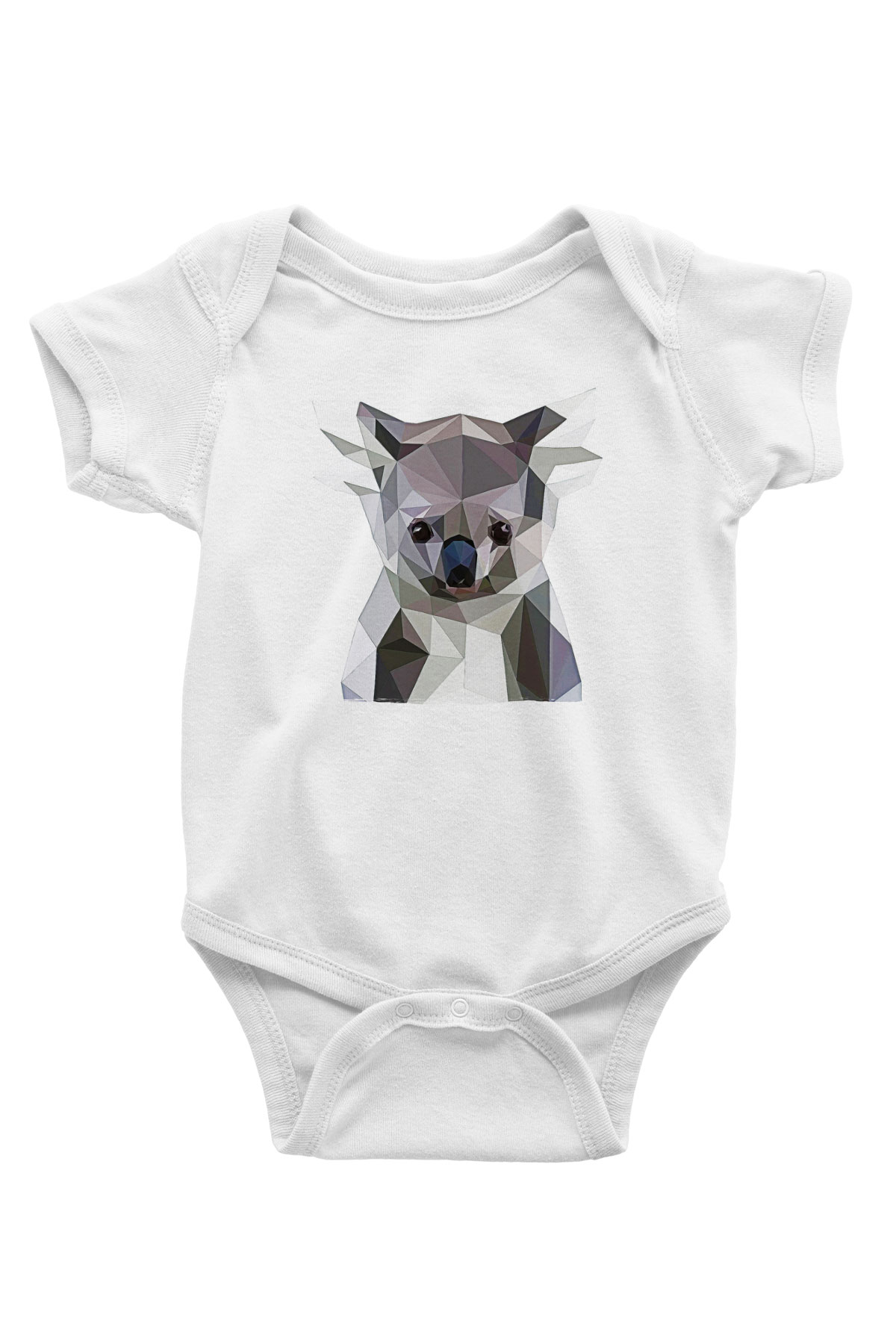 Koala Baskılı Beyaz Unisex Bebek Body - Zıbın
