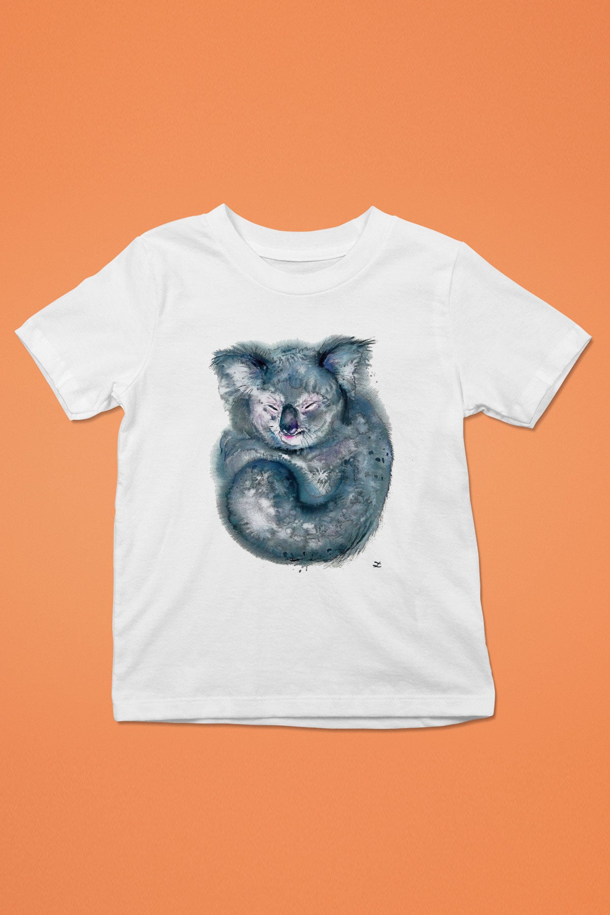 Koala Baskılı Beyaz Unisex Beyaz Çocuk Tişört - Tshirt