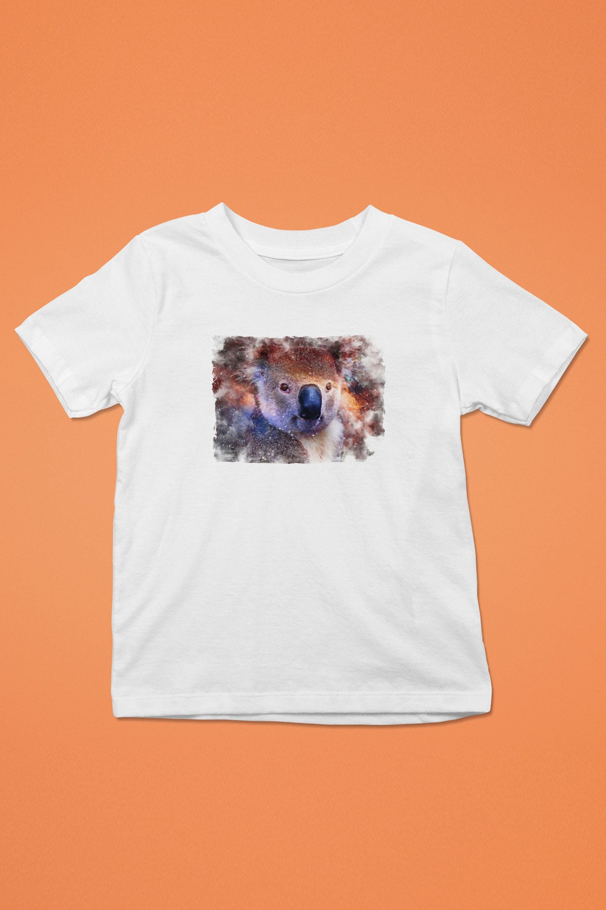 Koala Baskılı Beyaz Unisex Beyaz Çocuk Tişört - Tshirt