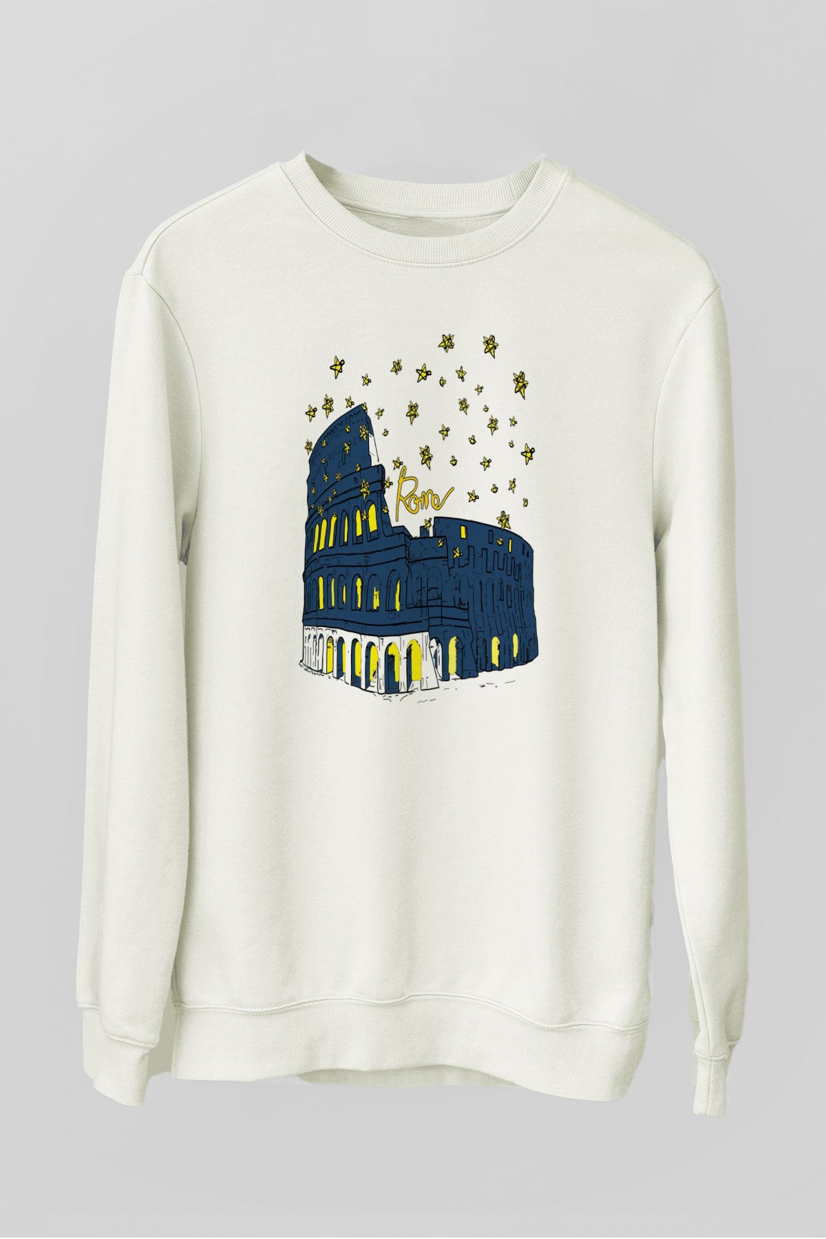 Kolezyum Beyaz Unisex Sweatshirt