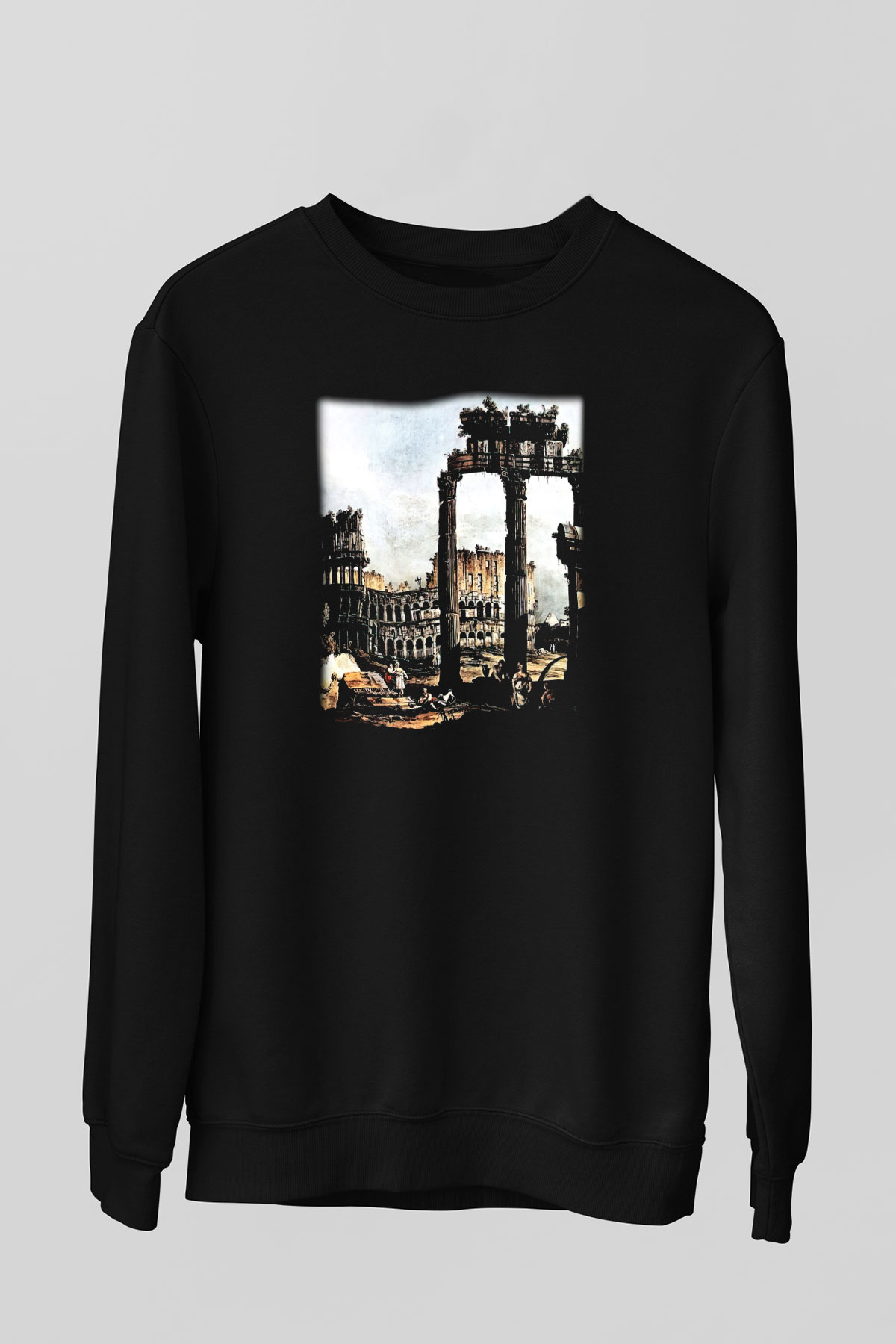 Kolezyum Siyah Unisex Sweatshirt