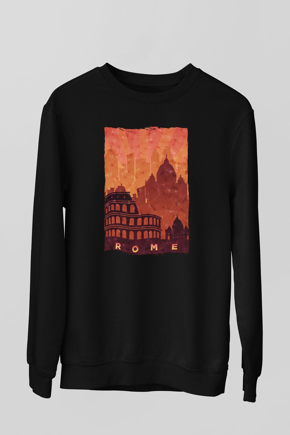 Kolezyum Siyah Unisex Sweatshirt