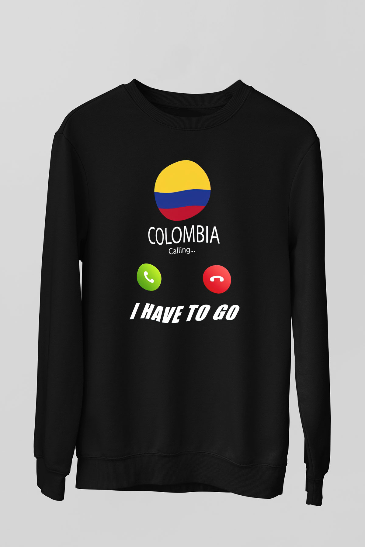 Kolombiya Siyah Unisex Sweatshirt