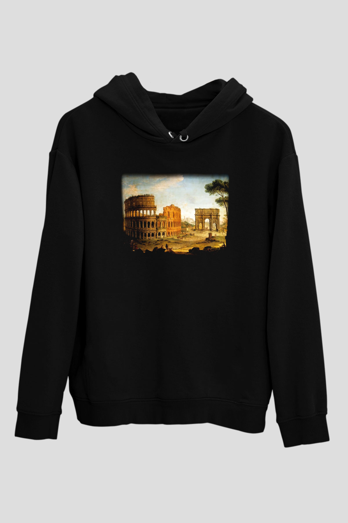 Konstantin takı Siyah Unisex Hoodie