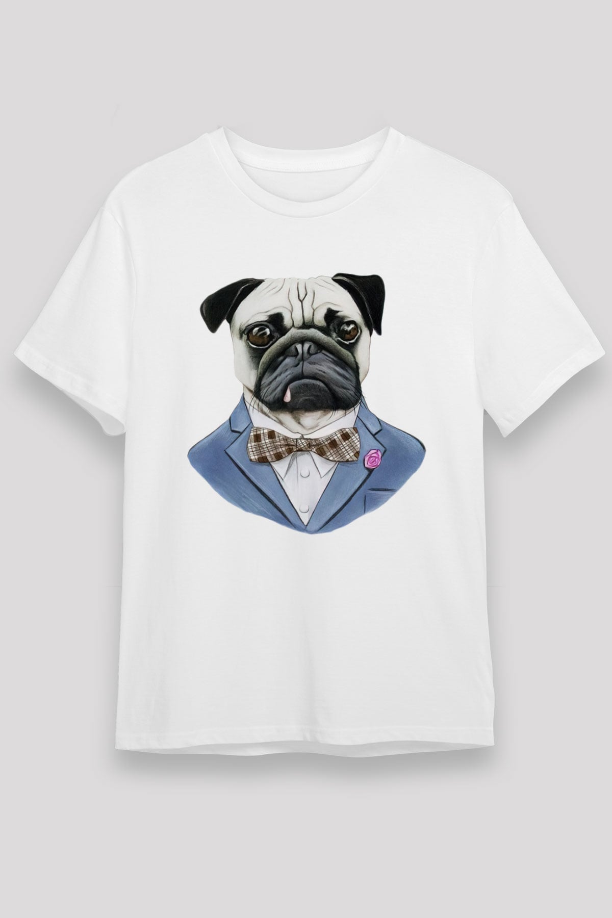 Köpek Beyaz Unisex Tişört T-Shirt - TişörtFabrikası