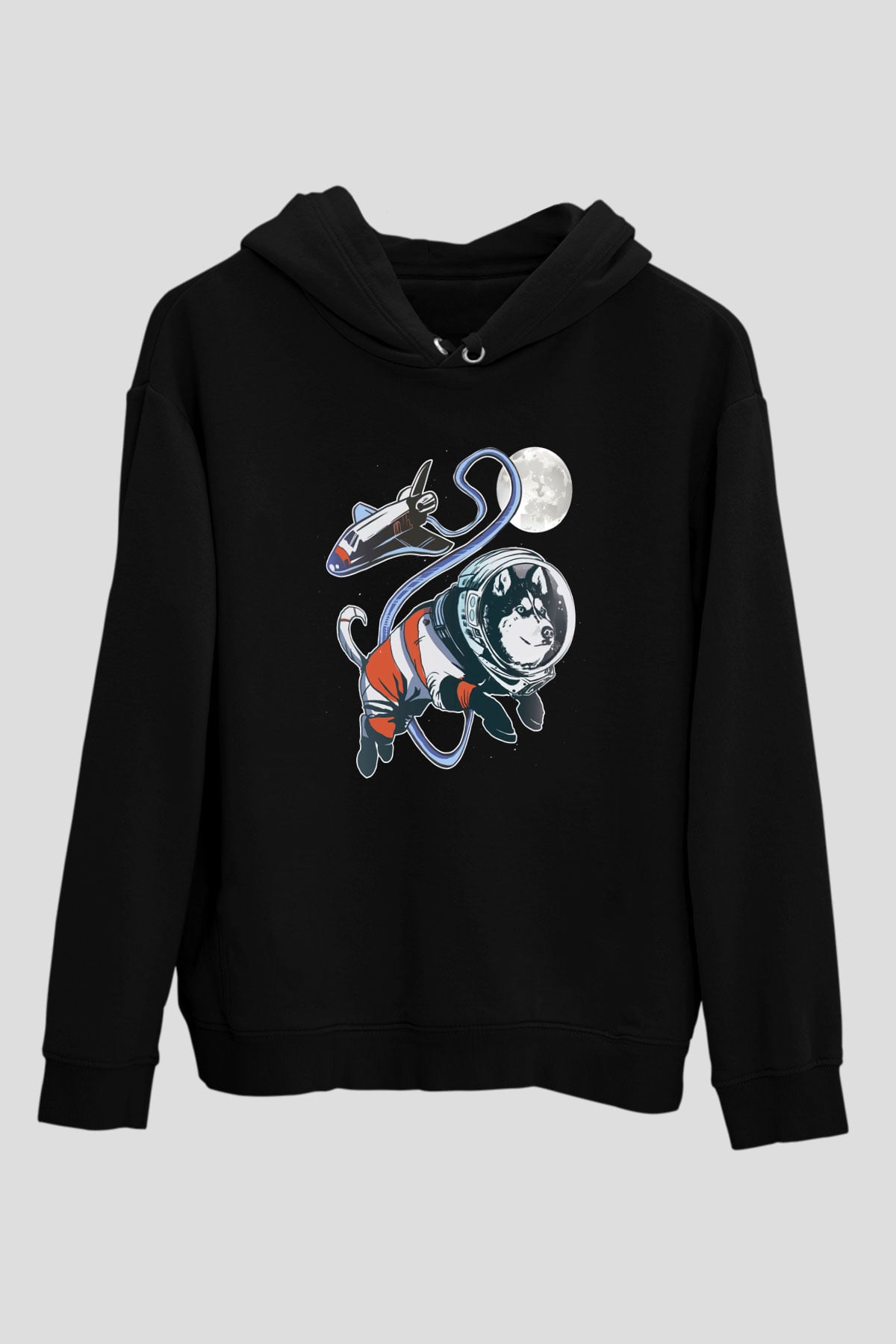 Köpek Siyah Unisex Hoodie