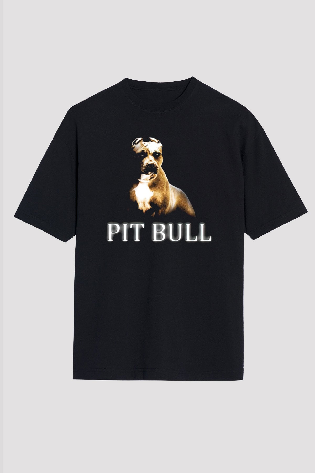Köpek Siyah Unisex Oversize Tişört T-Shirt
