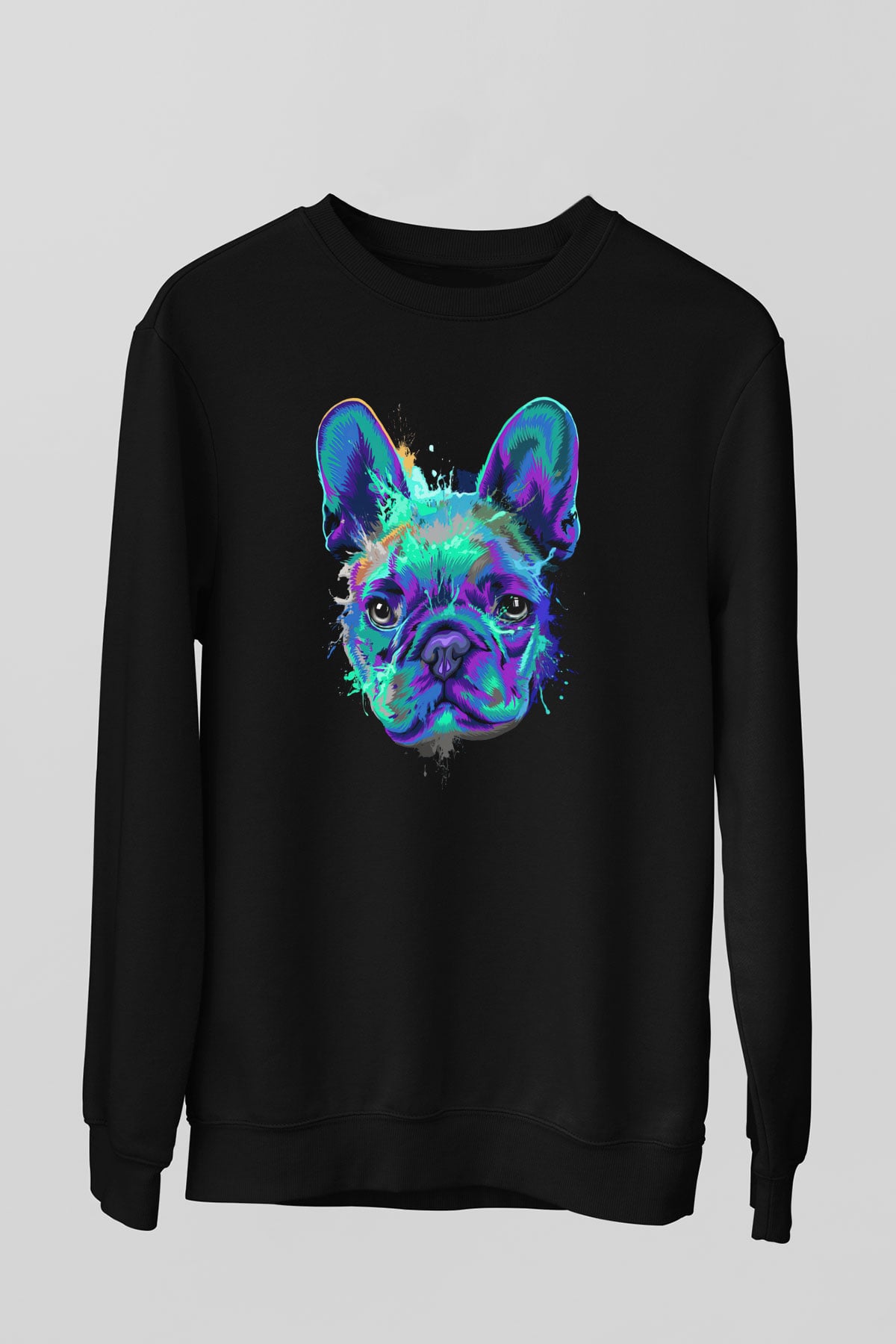 Köpek Siyah Unisex Sweatshirt