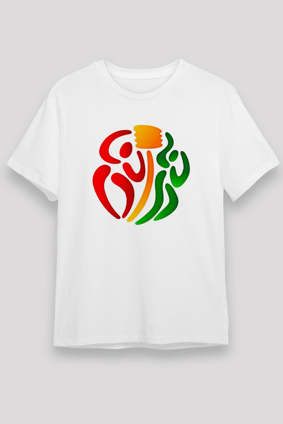 Korfbol Baskılı Unisex Beyaz Tişört - Tshirt