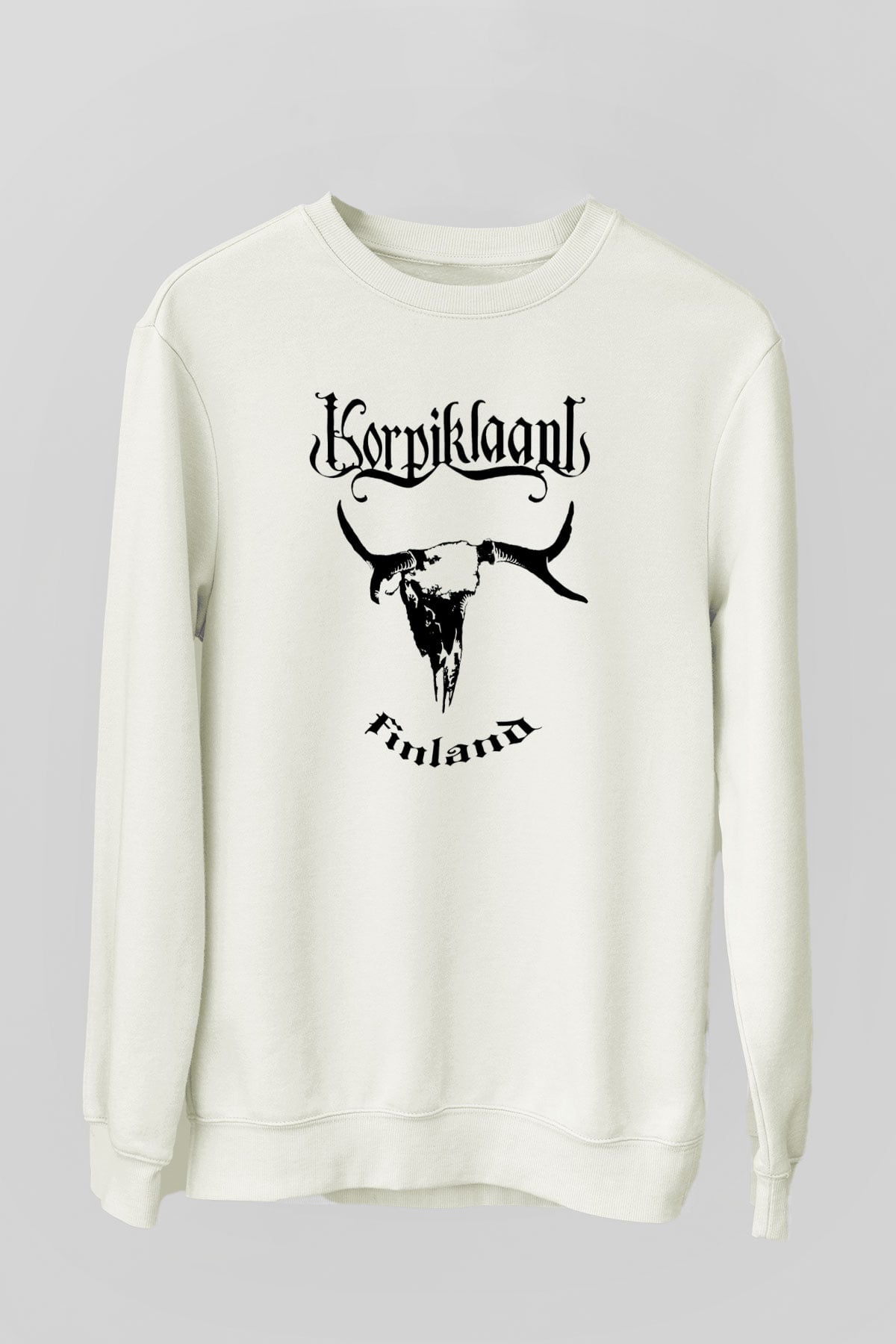 Korpiklaani Beyaz Unisex Sweatshirt