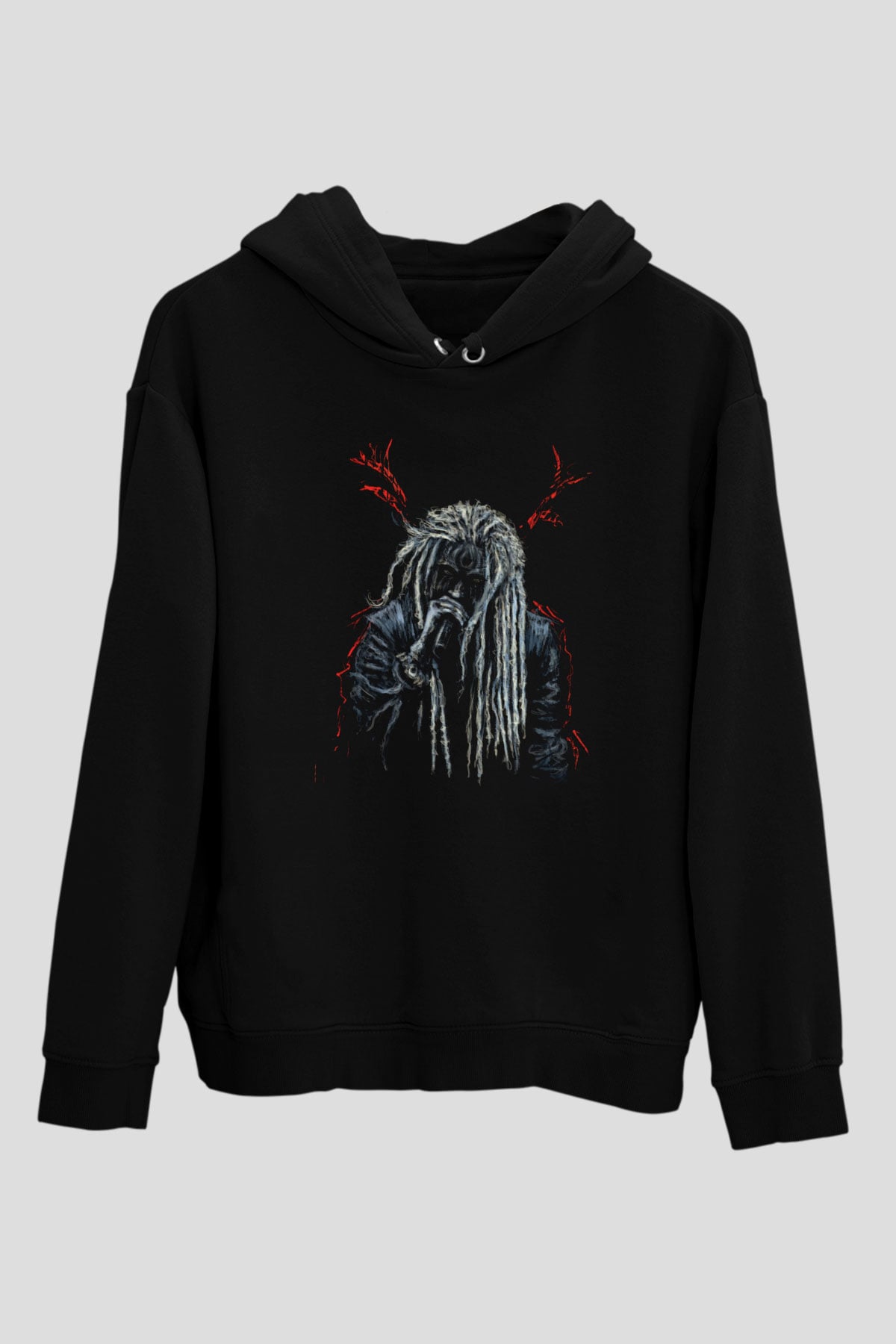 Korpiklaani Siyah Unisex Kapüşonlu Sweatshirt