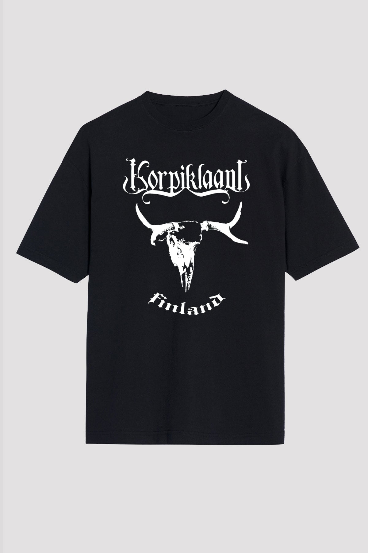 Korpiklaani Siyah Unisex Oversize Tişört T-Shirt