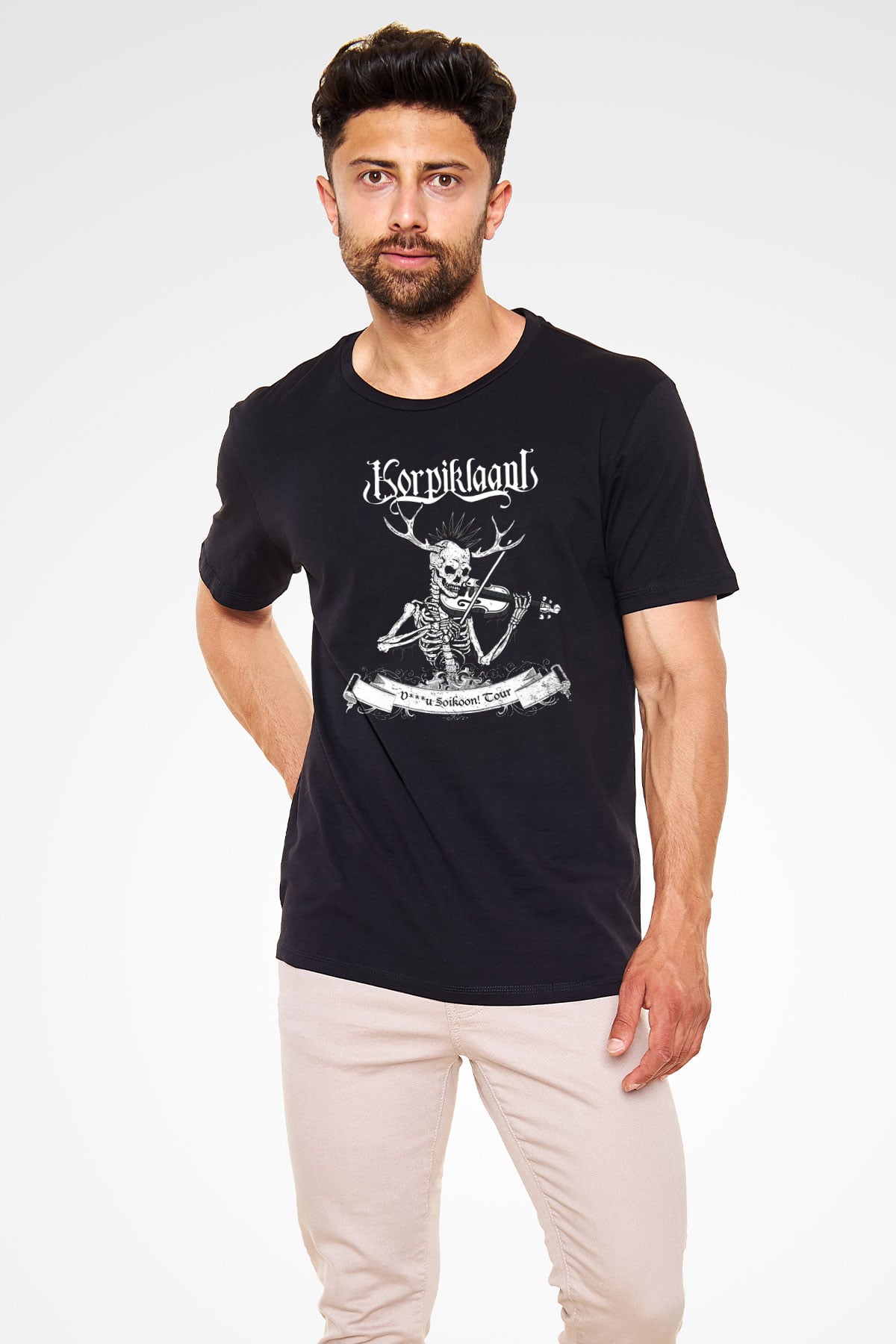 Korpiklaani Siyah Unisex Tişört T-Shirt - TişörtFabrikası