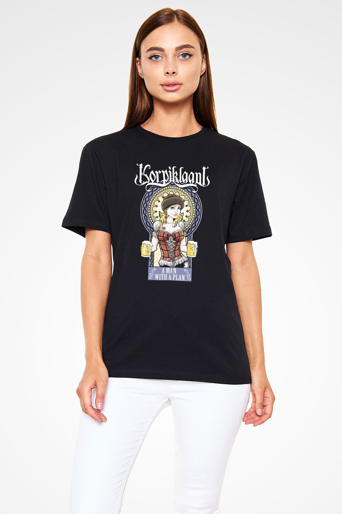 Korpiklaani Siyah Unisex Tişört T-Shirt - TişörtFabrikası