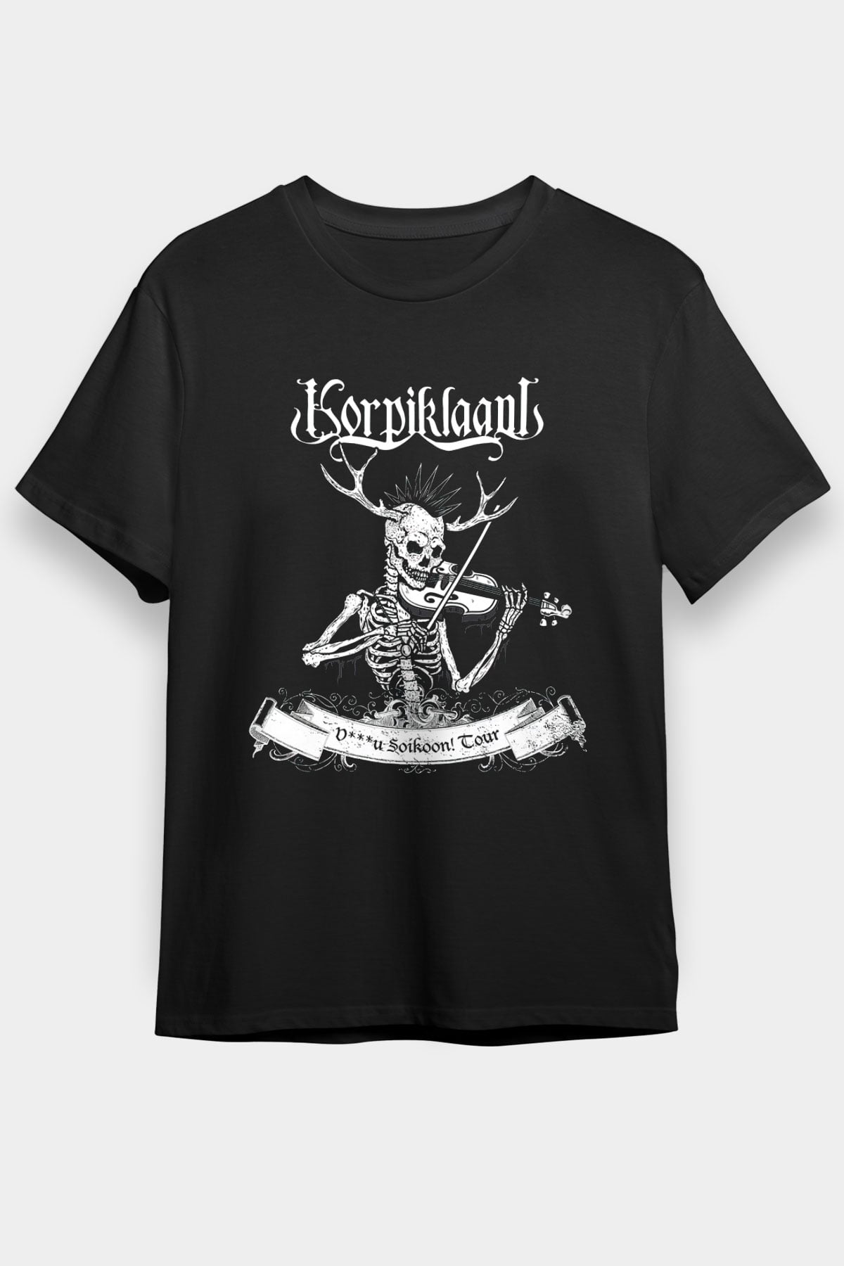 Korpiklaani Siyah Unisex Tişört T-Shirt - TişörtFabrikası