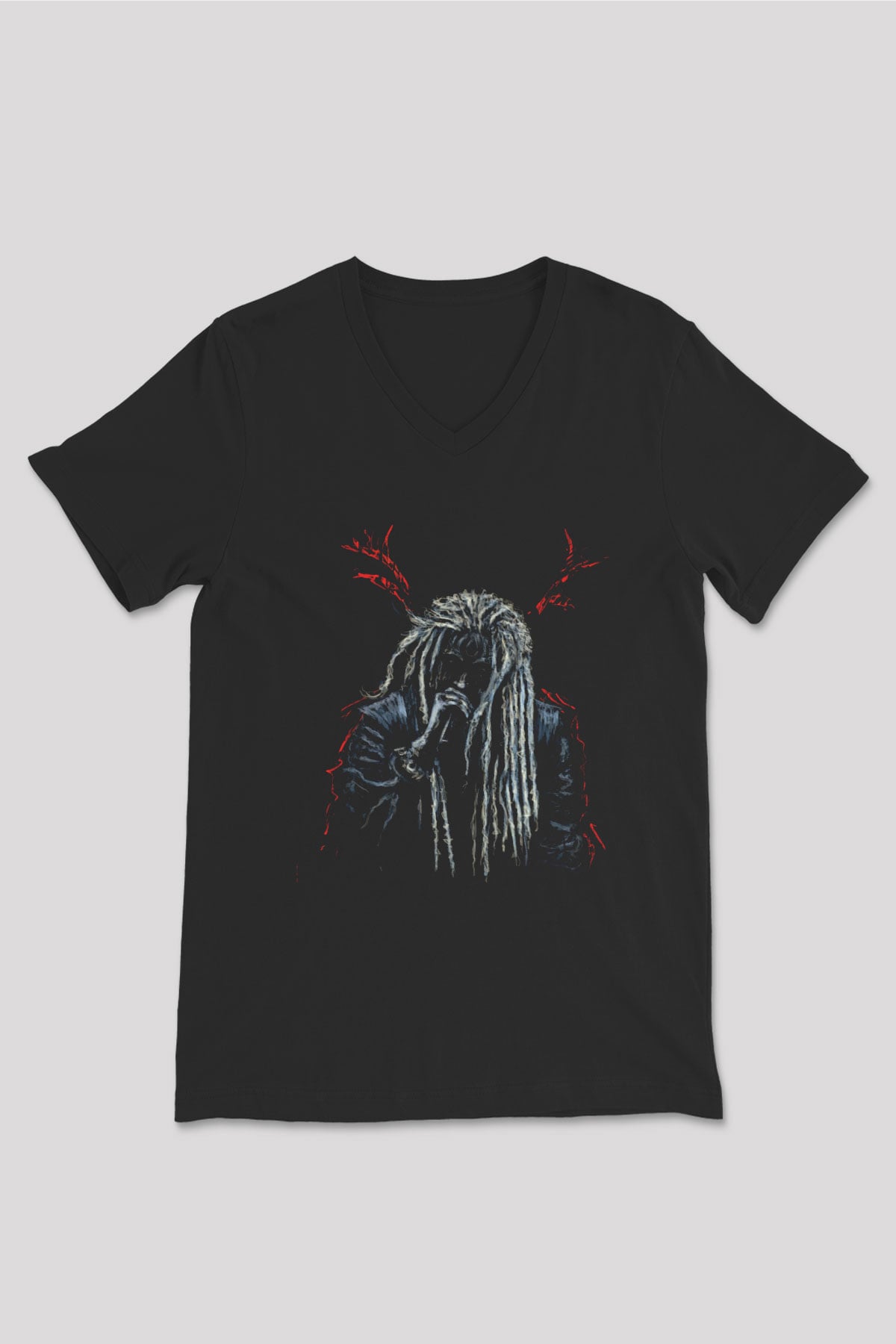 Korpiklaani Siyah Unisex V Yaka Tişört