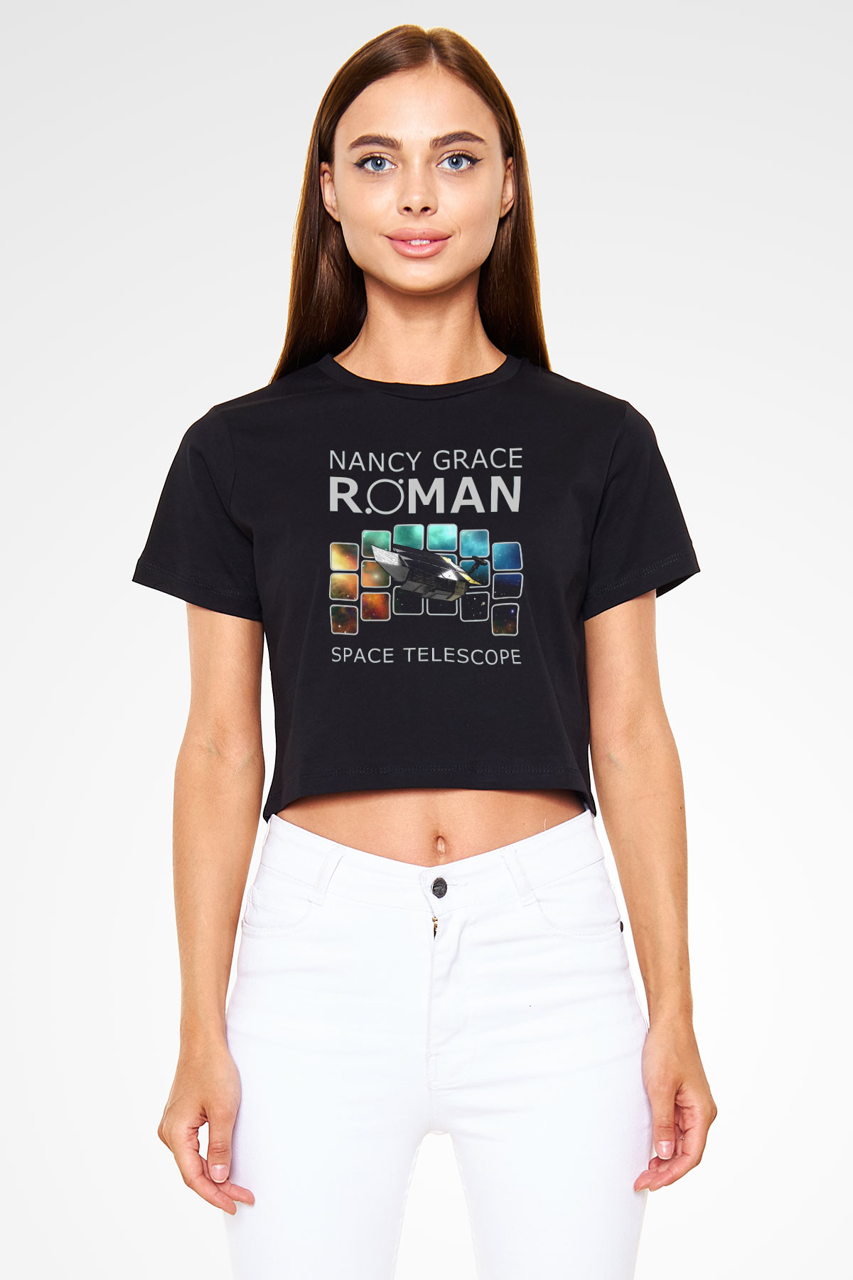 Kozmolog Siyah  Crop Top Tişört