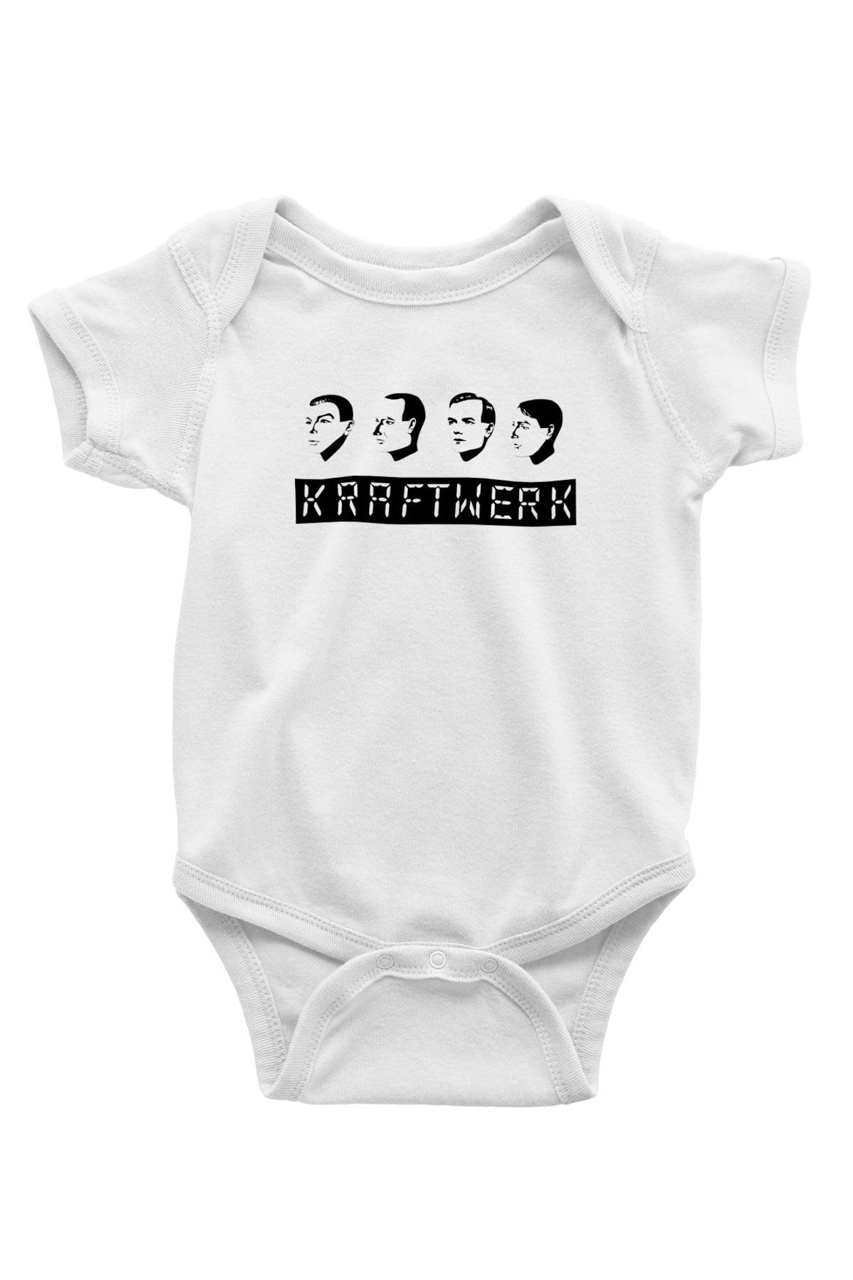 Kraftwerk Baskılı Beyaz Unisex Bebek Body - Zıbın