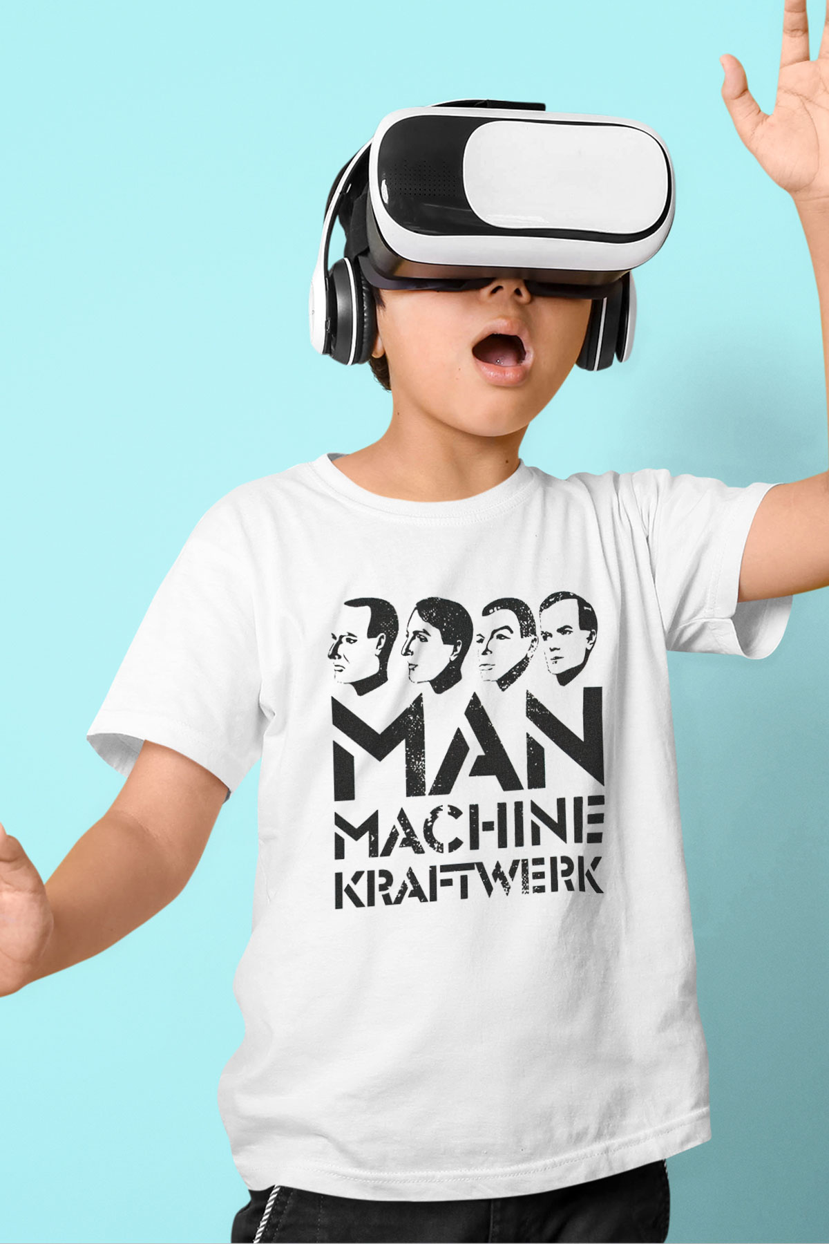 Kraftwerk Beyaz Unisex Çocuk Tişört