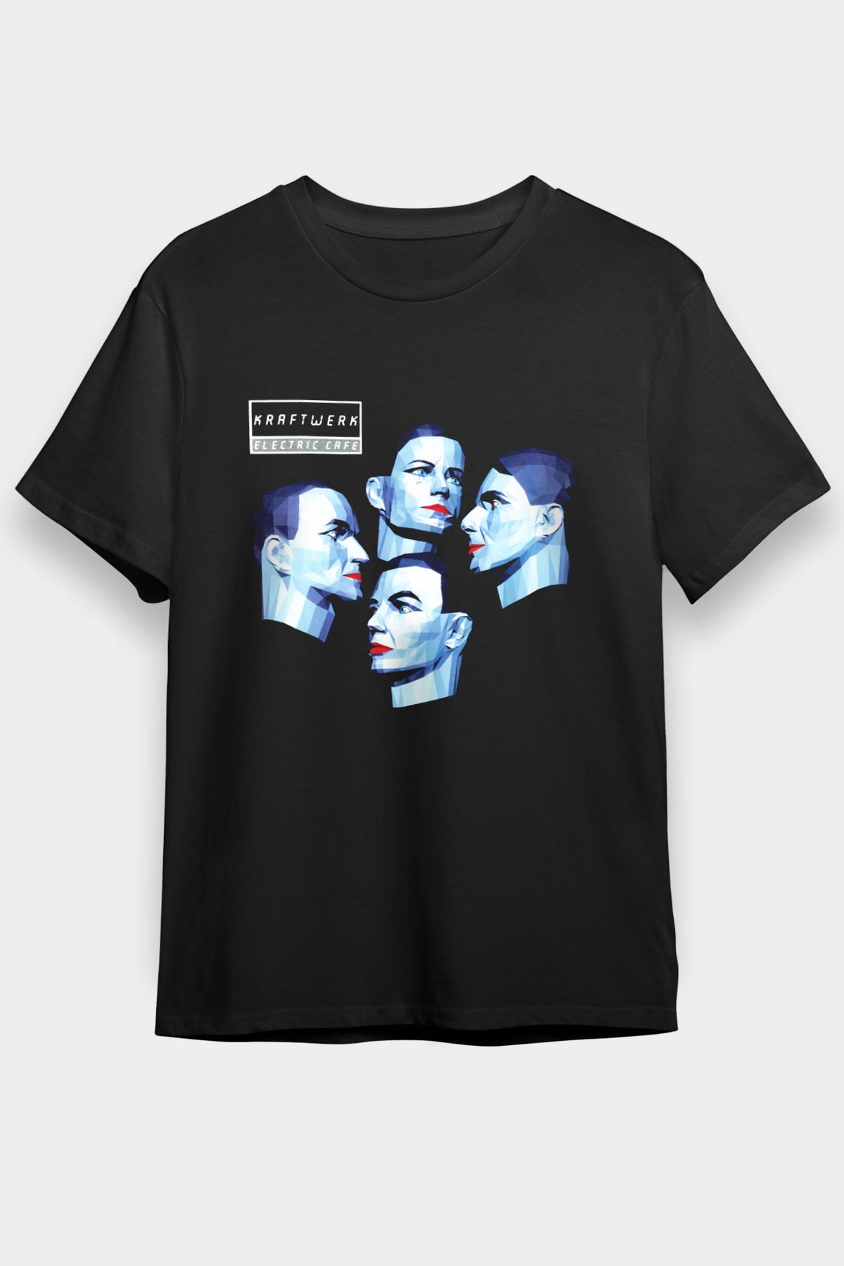 Kraftwerk Siyah Unisex Tişört T-Shirt - TişörtFabrikası