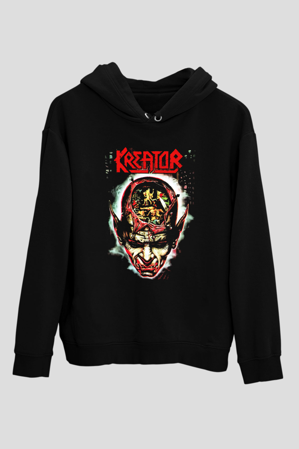 Kreator Siyah Unisex Hoodie
